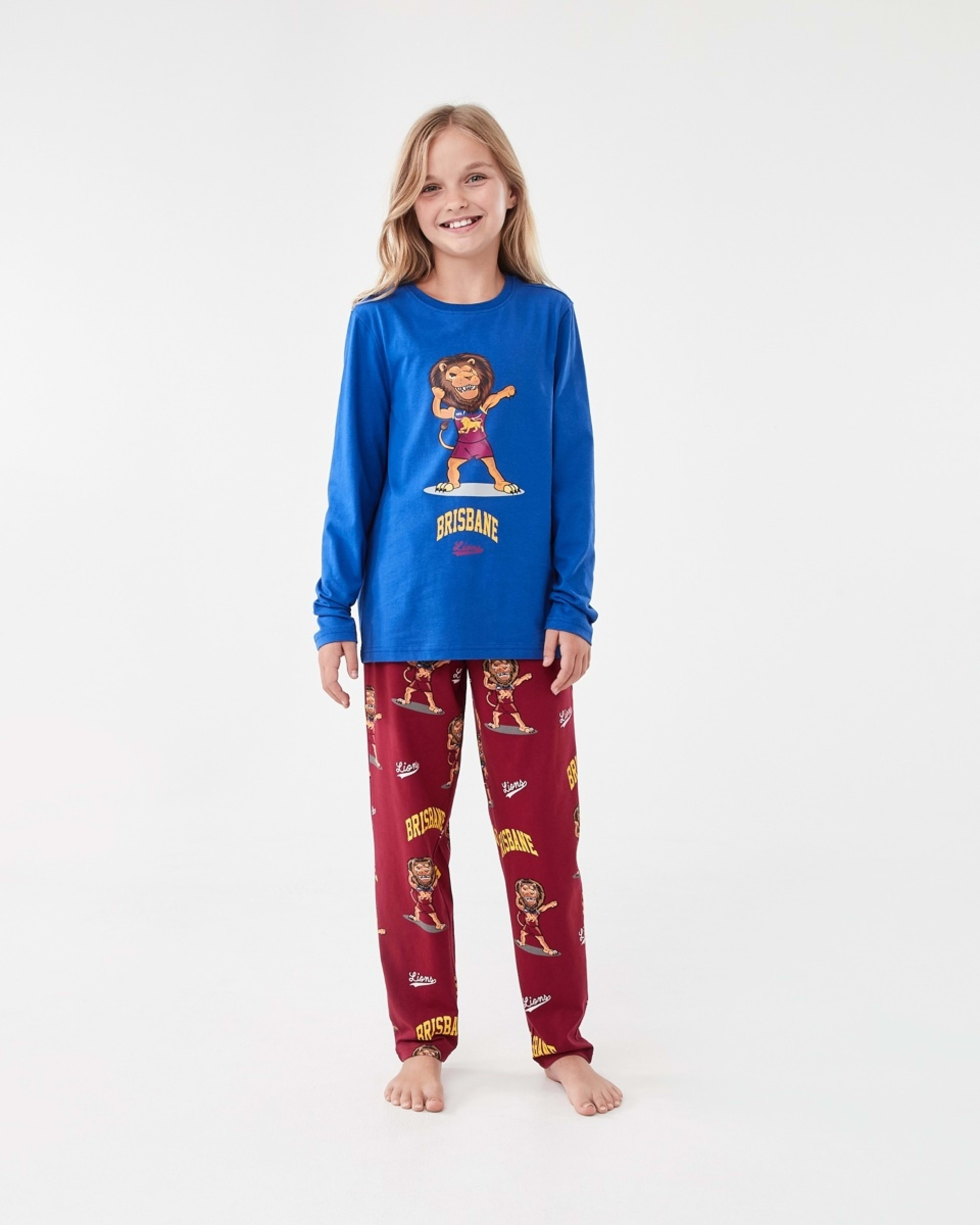 1 Official AFL Kids Pyjama Set Brisbane, 1 of 9