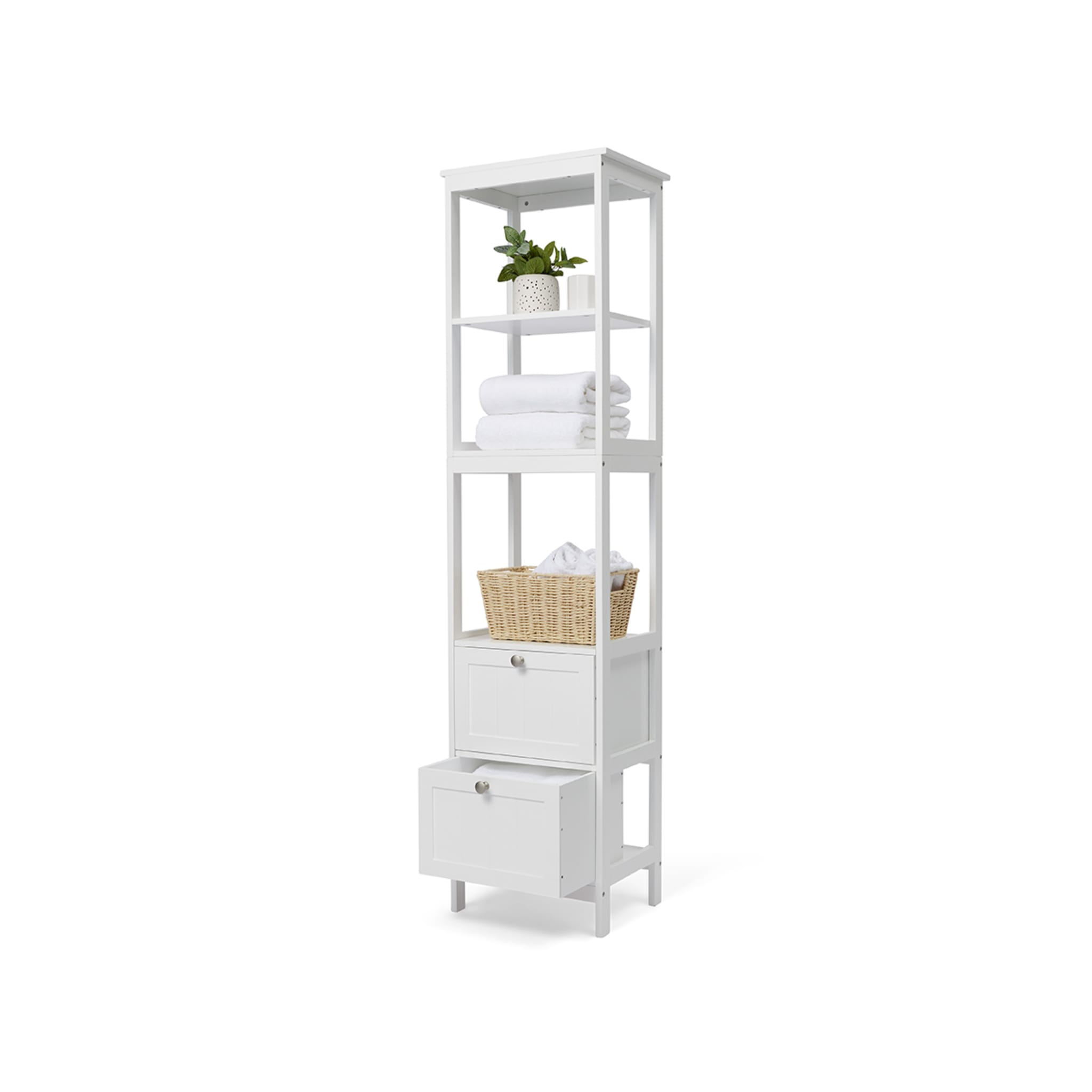 Panelled 5 Tier Shelf Unit Kmart
