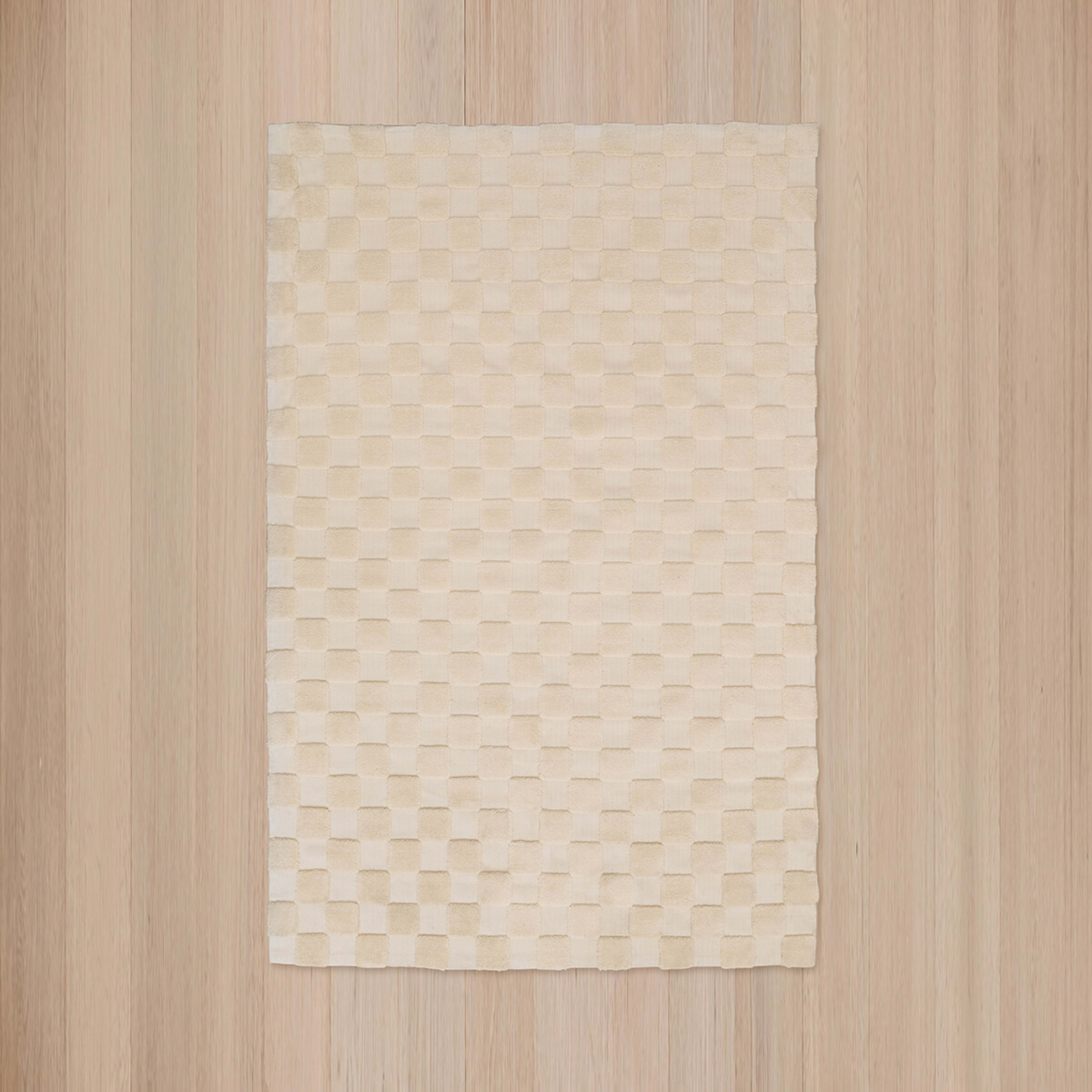 5 Check Rug - Natural, Extra Large - 270cm x 180cm, 5 of 7