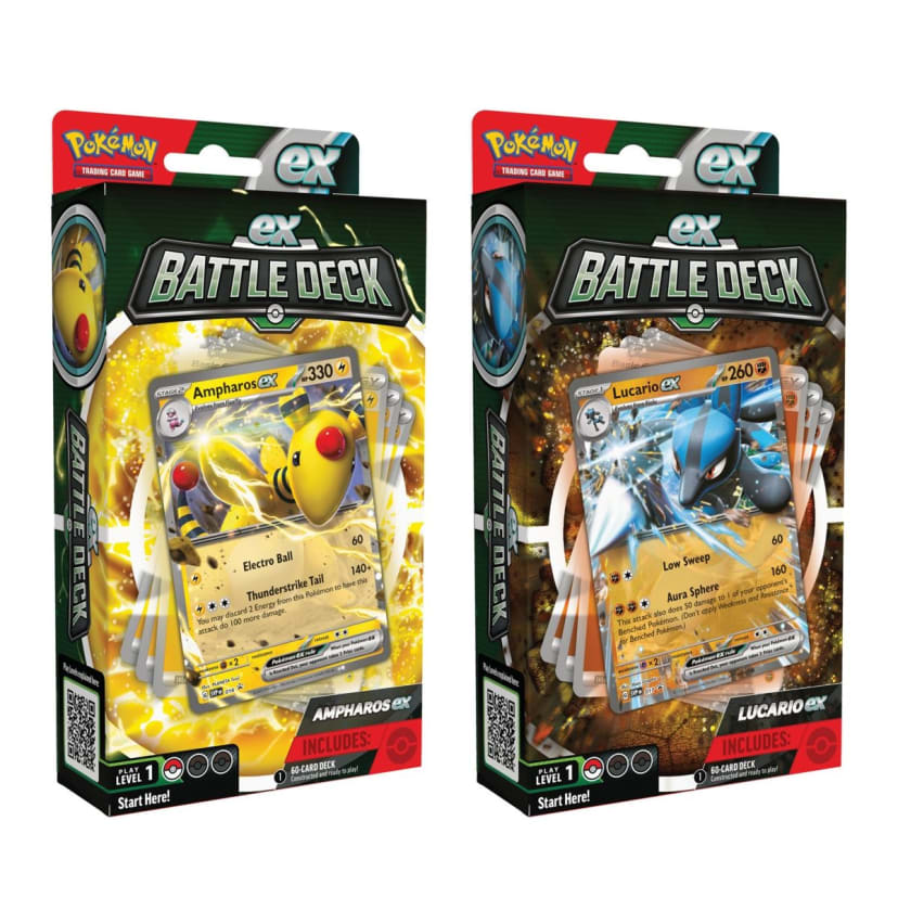 Pokemon Trading Card Game Ampharos / Lucario ex Battle Deck Assorted