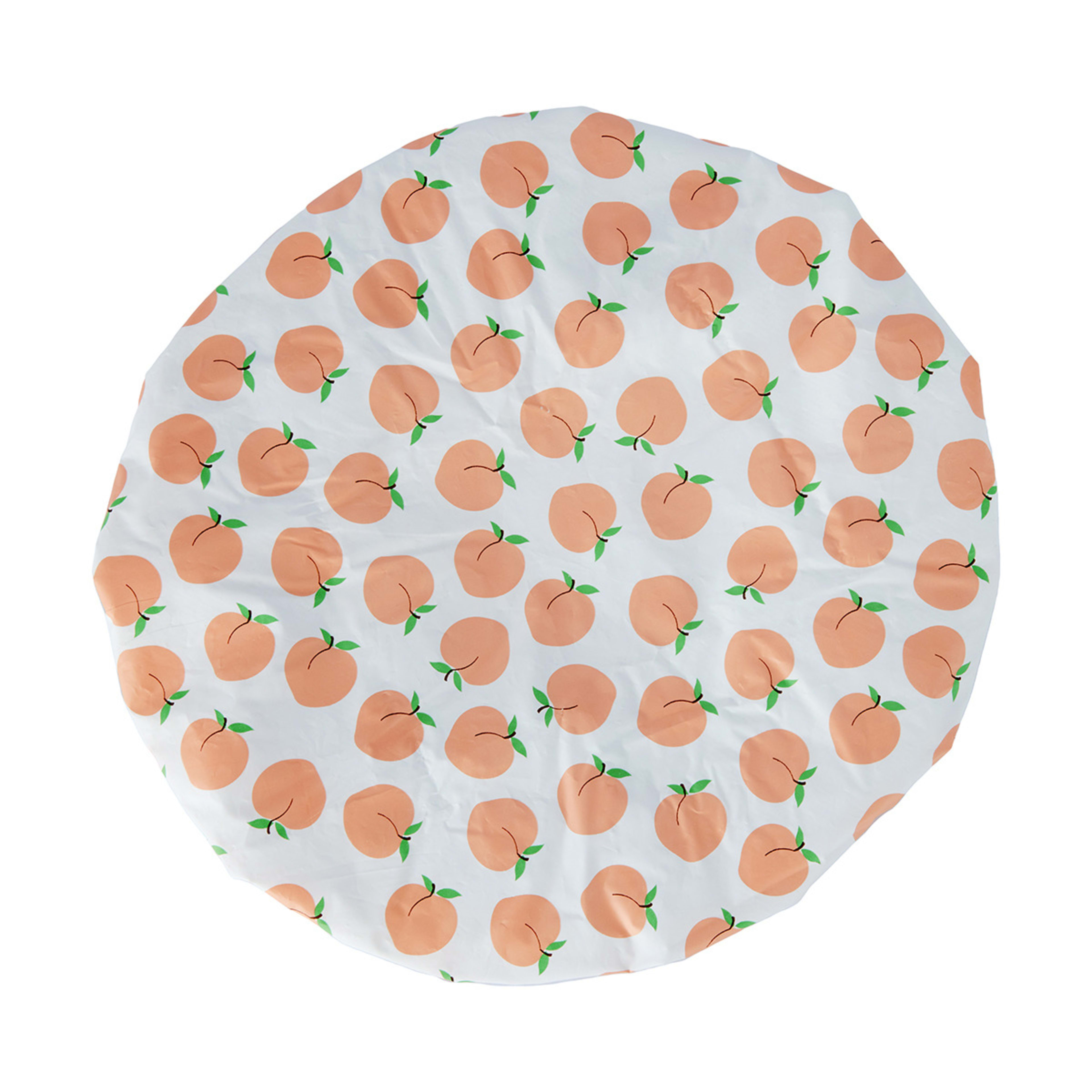 1 OXX Bodycare Waterproof Shower Cap - Peaches, 1 of 4