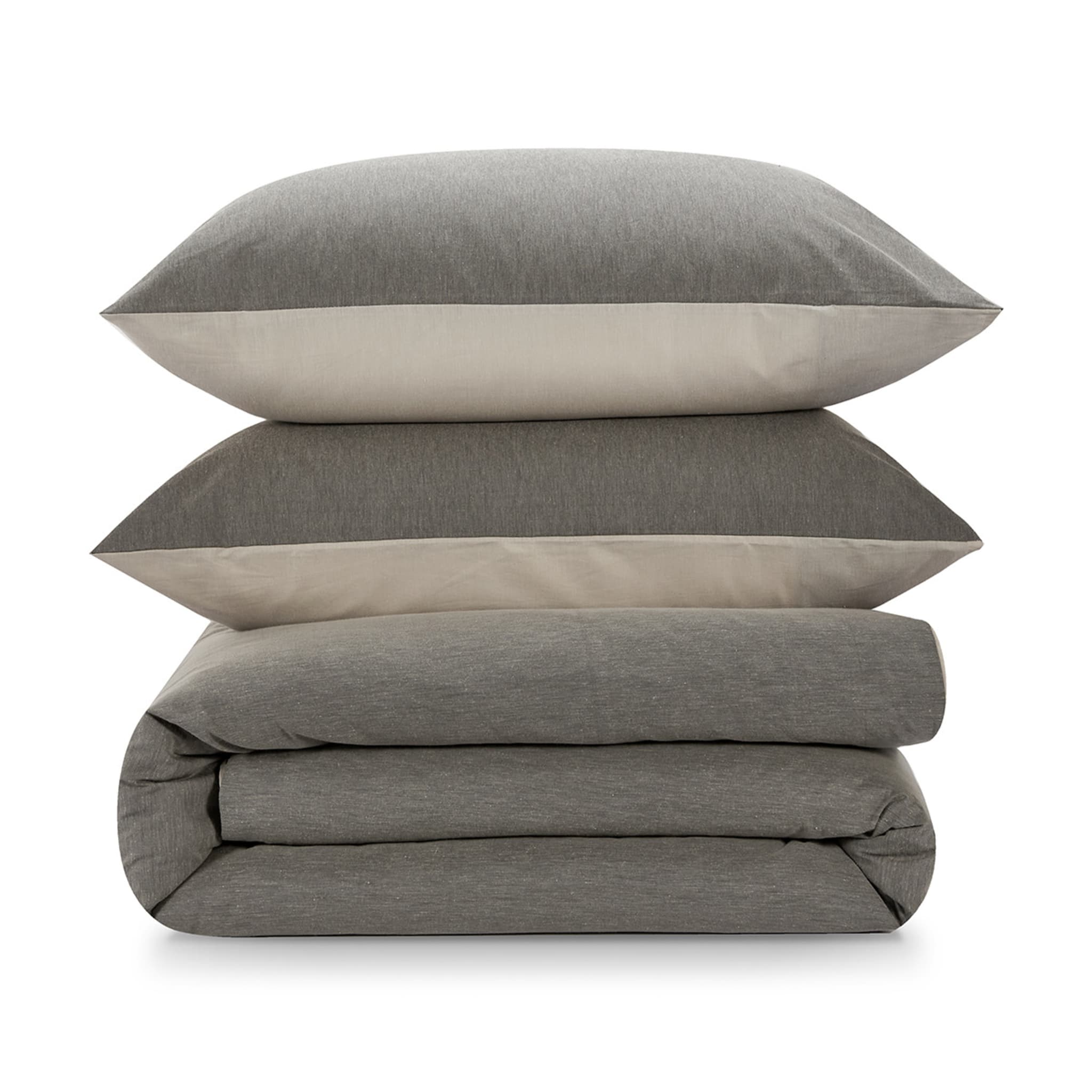 Billy Reversible Quilt Cover Set King Bed, Grey Kmart