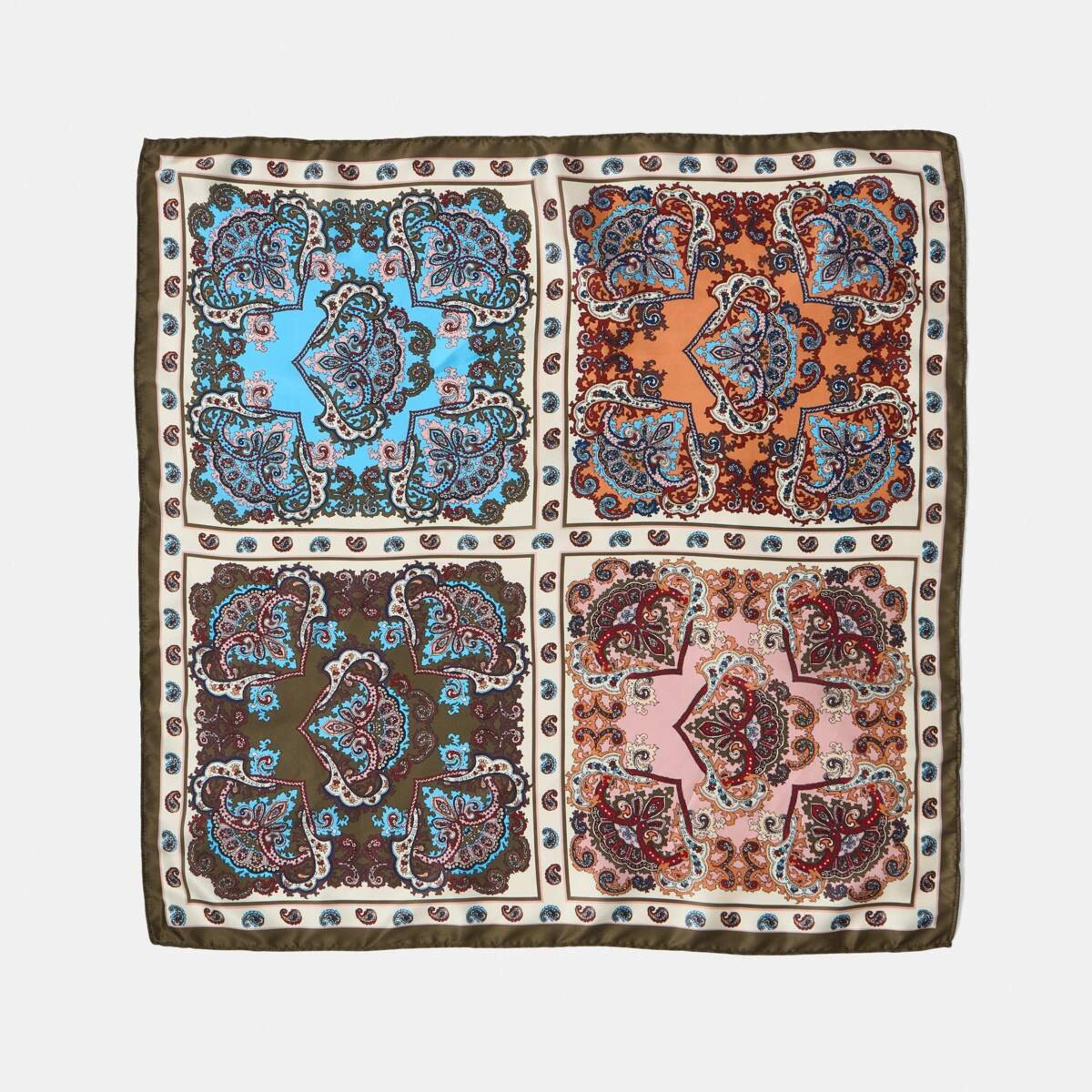 2 Paisley Tile Hair Scarf, 2 of 5