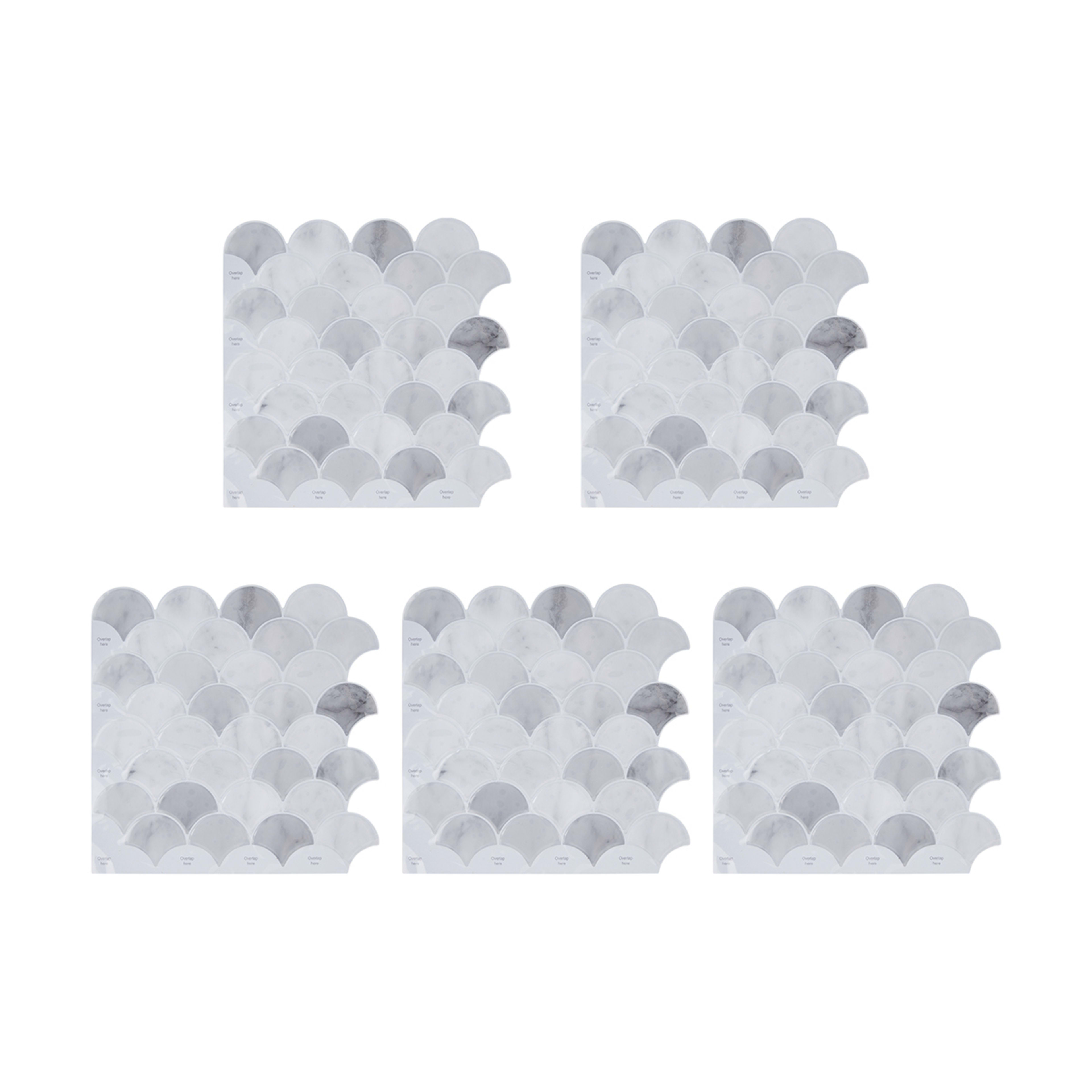 5 Pack Self Adhesive 3D Tiles Scales Kmart