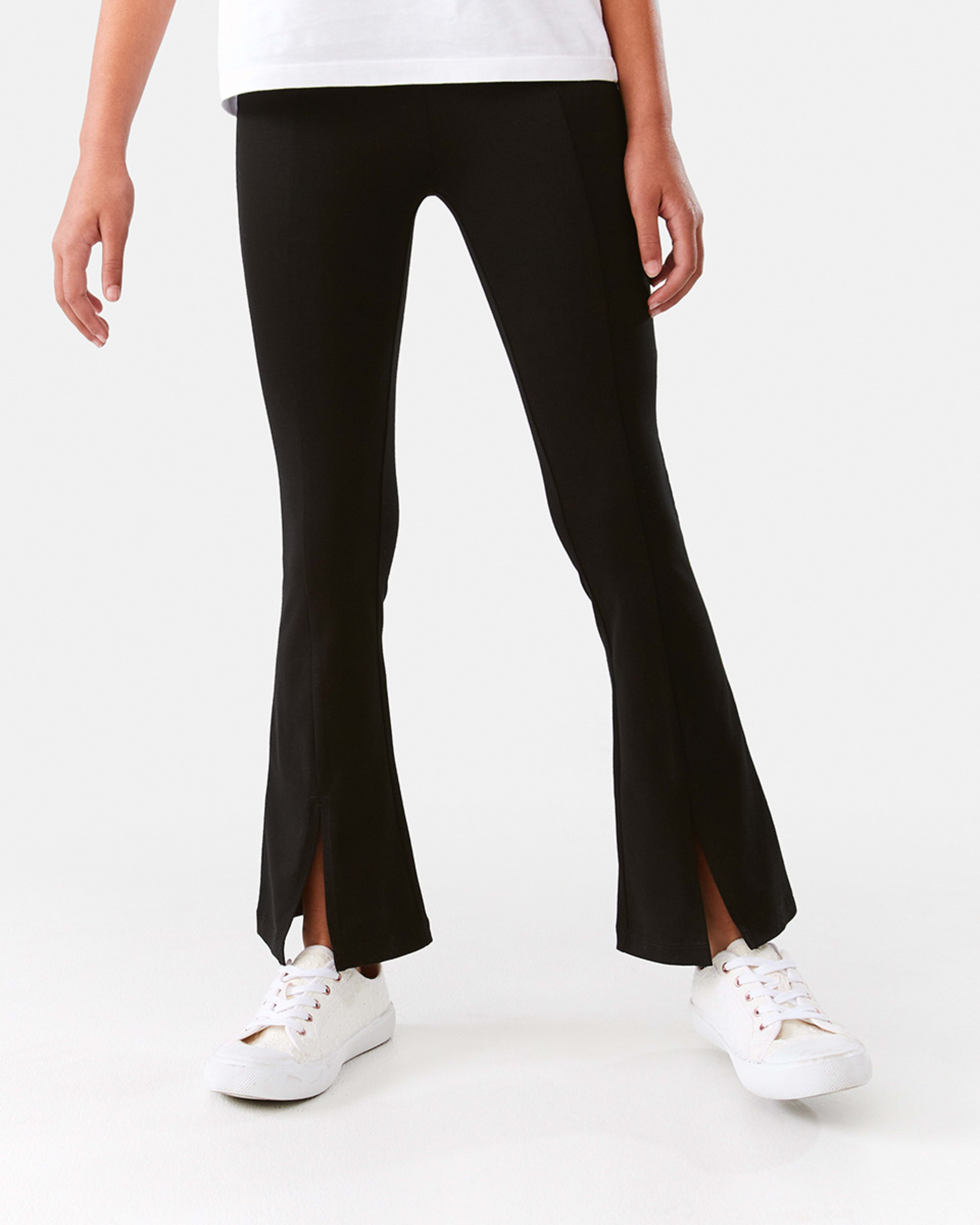 1 Split Flare Leggings Black, 1 of 8