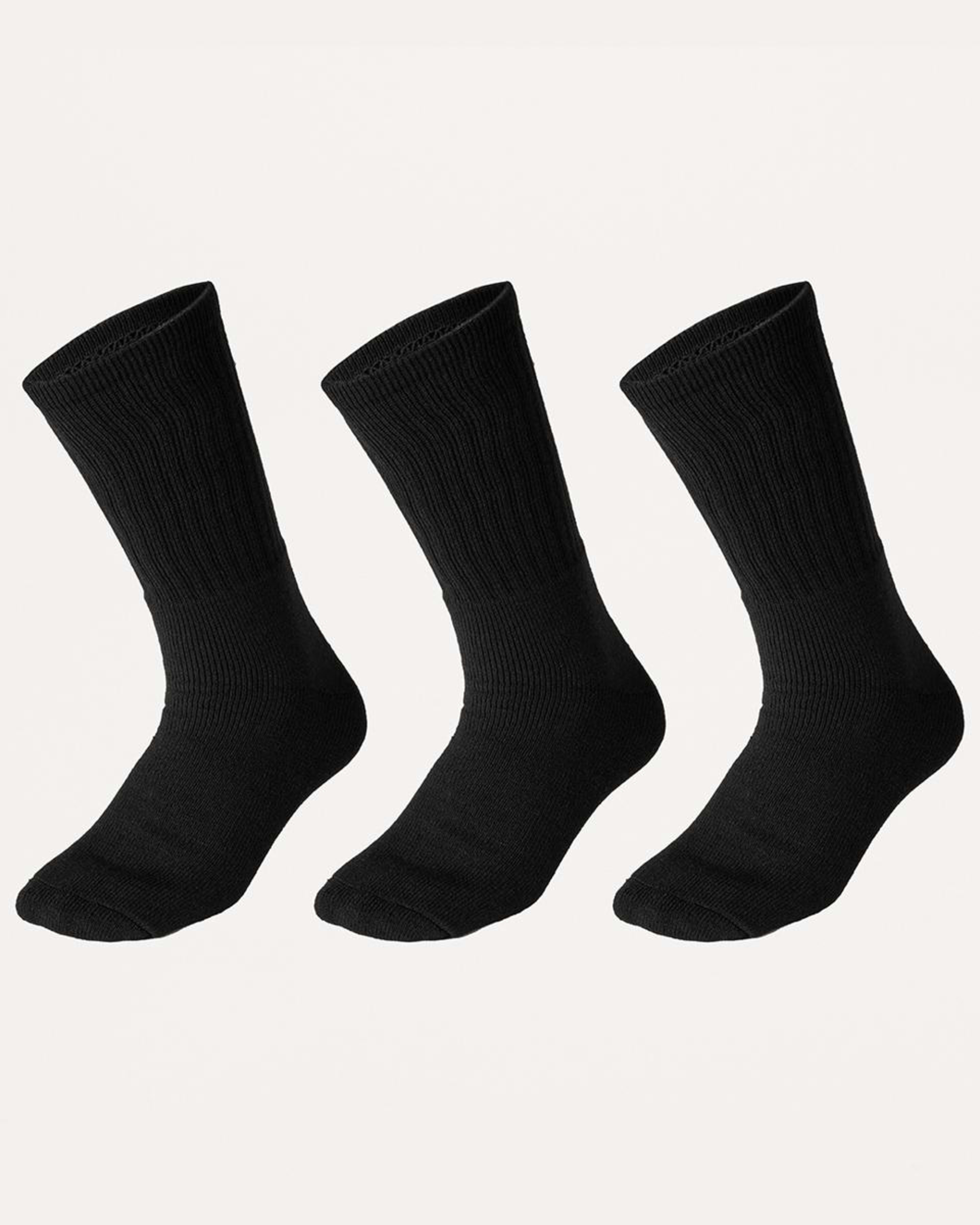 1 3 Pack Work Socks BLACK, 1 of 3