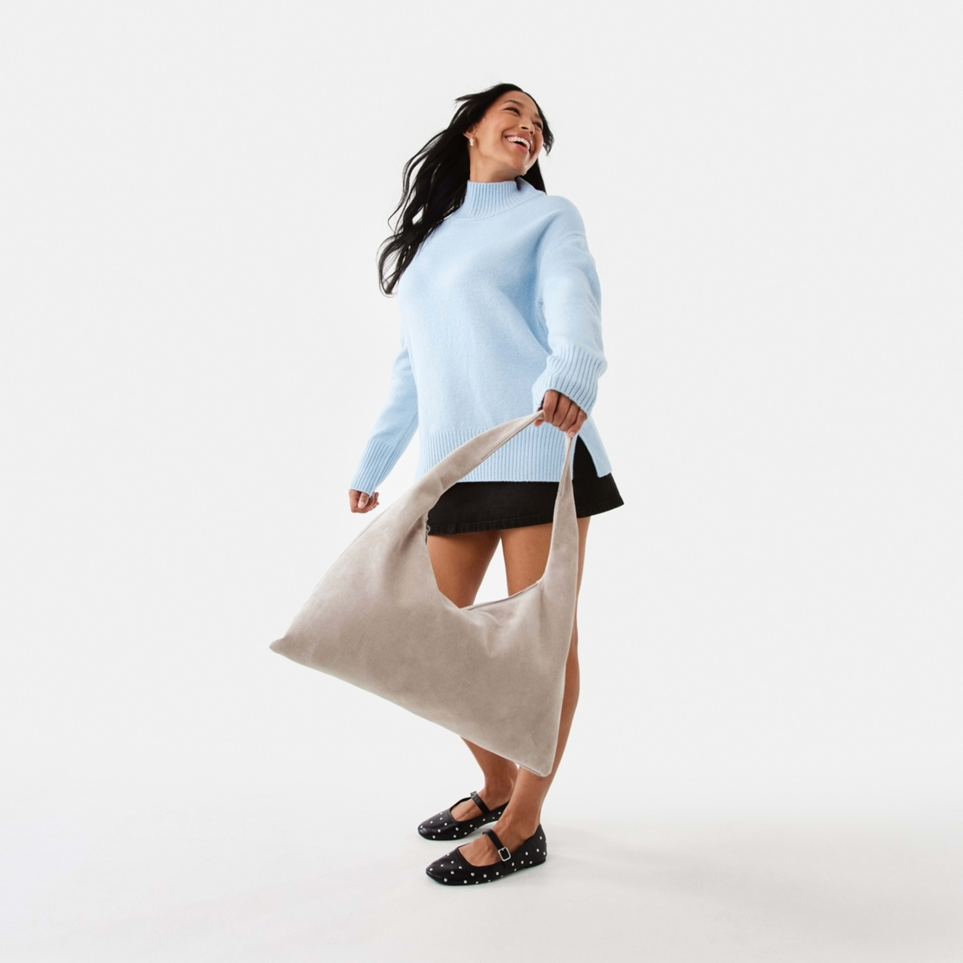 6 Shoulder Bag Smokey Taupe, 6 of 8