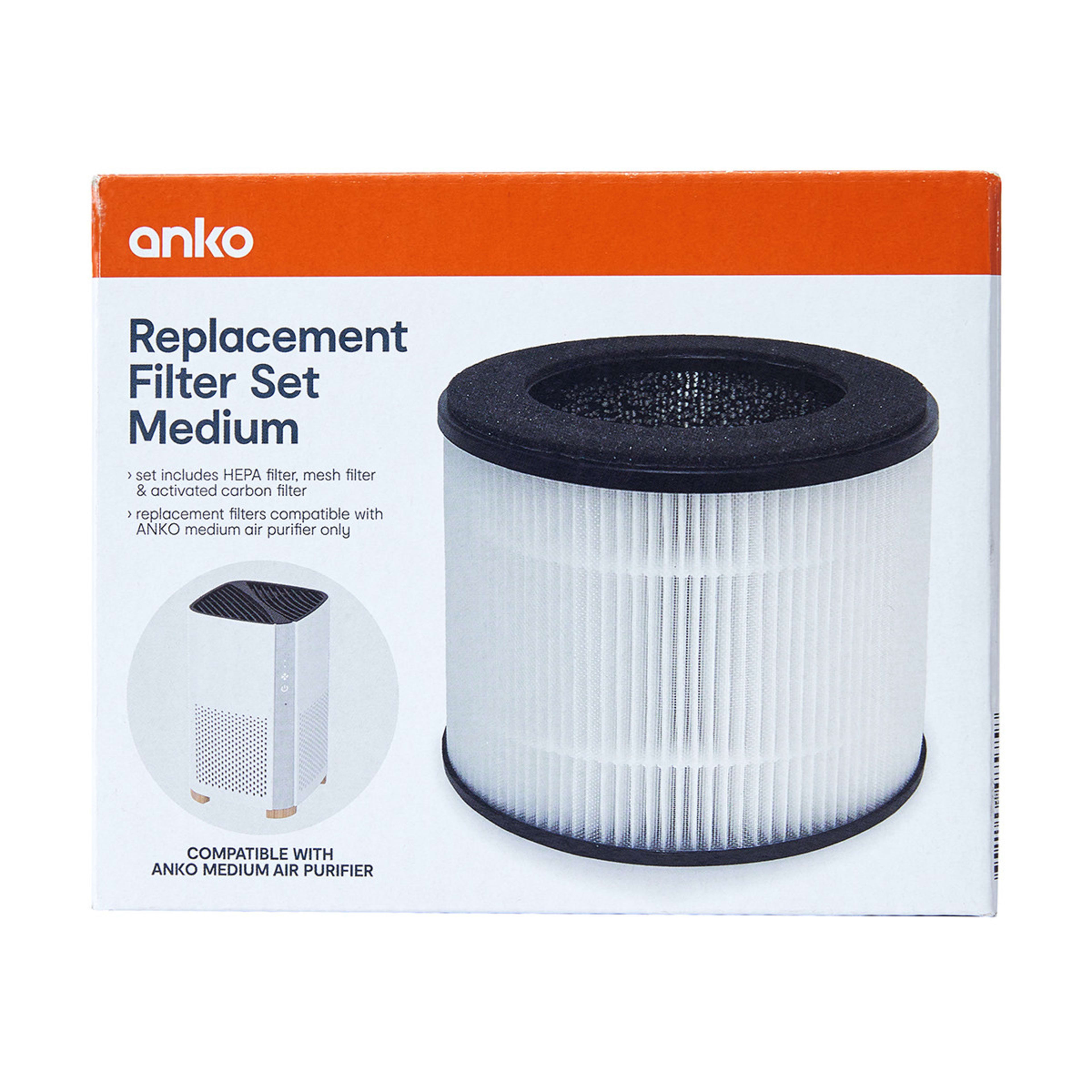 Medium Replacement Filter Set White Kmart