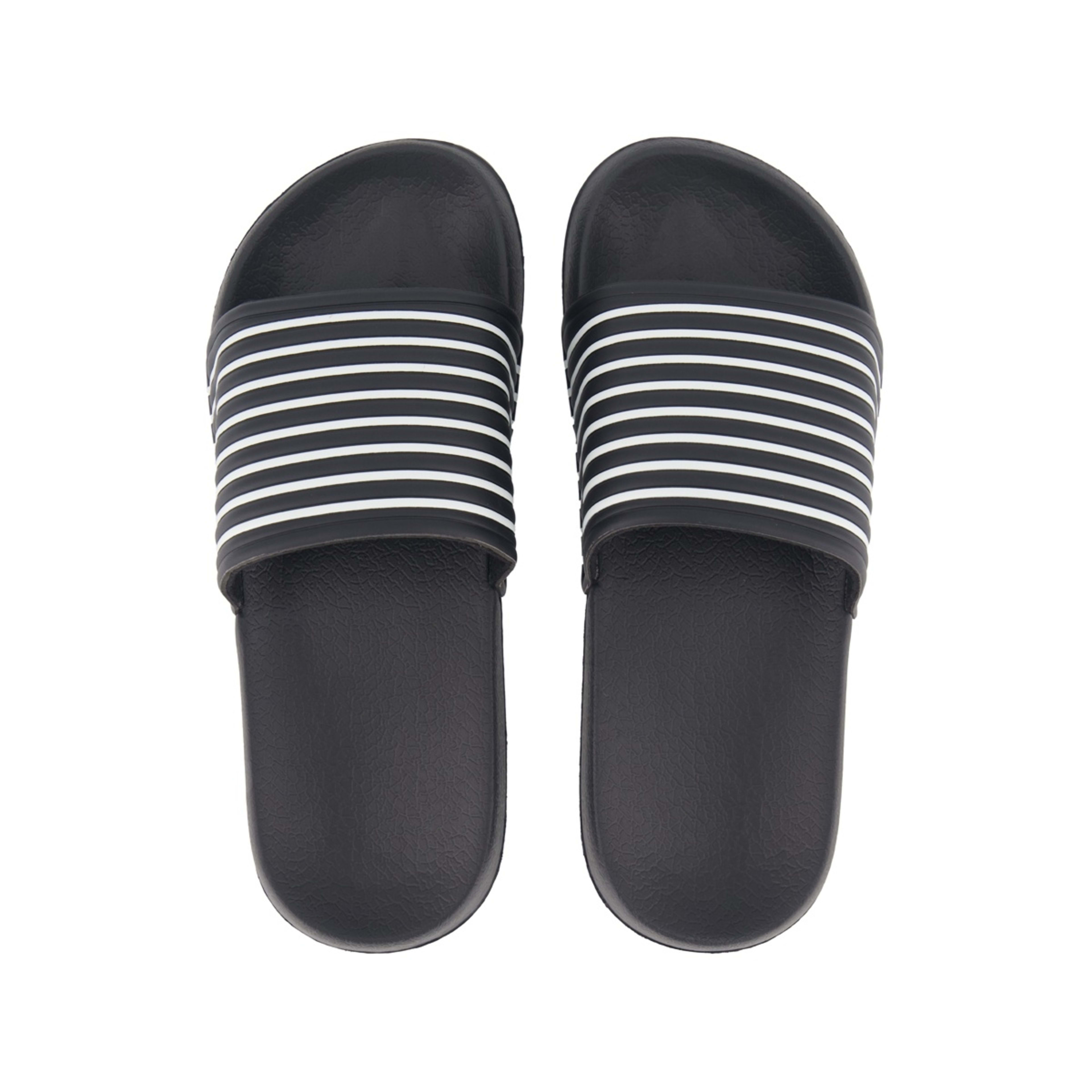 2 Stripe Beach Slides Black, 2 of 3