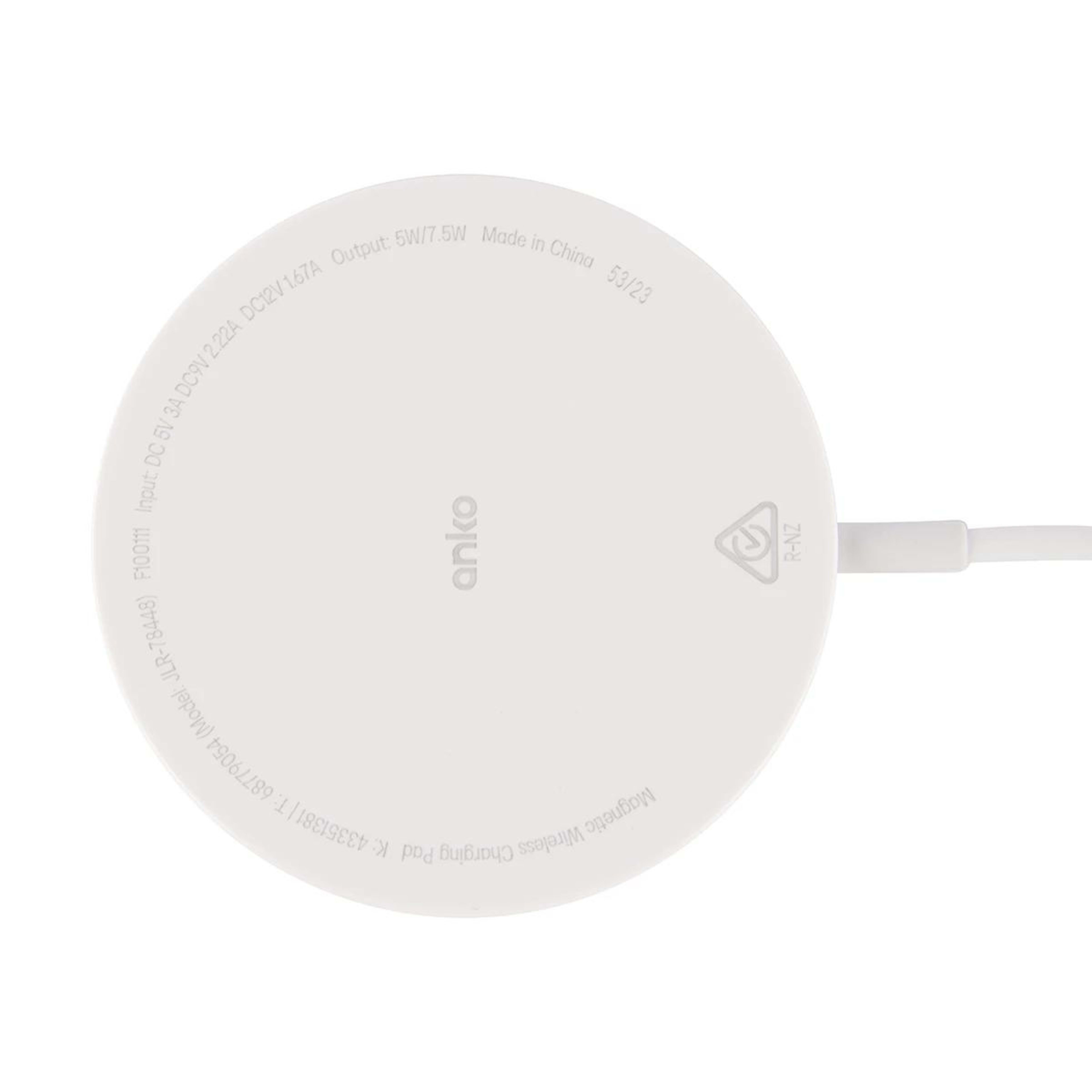 6 Magnetic Wireless Charging Pad - White, 6 of 7