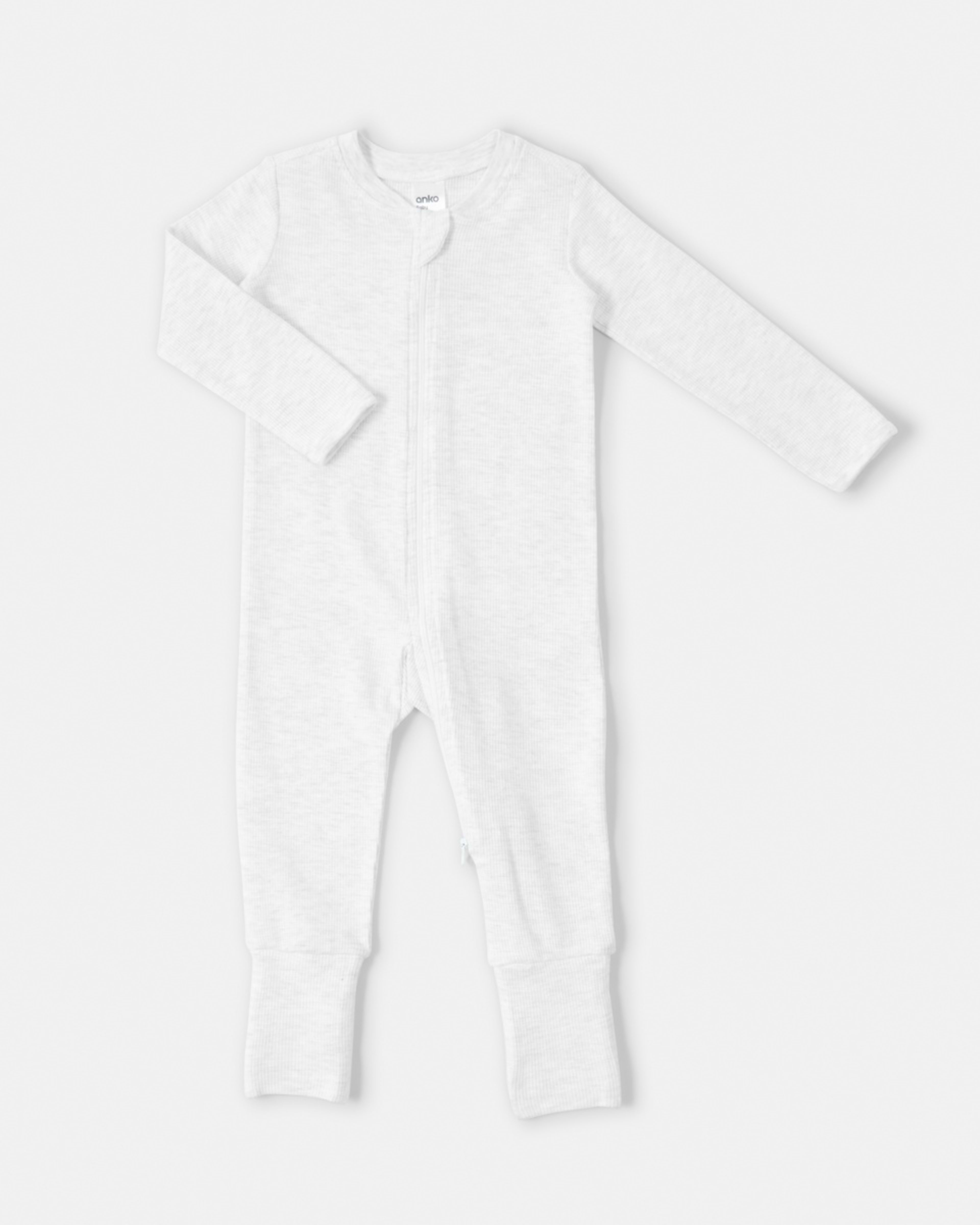 1 Waffle Coverall Wht Marle, 1 of 3