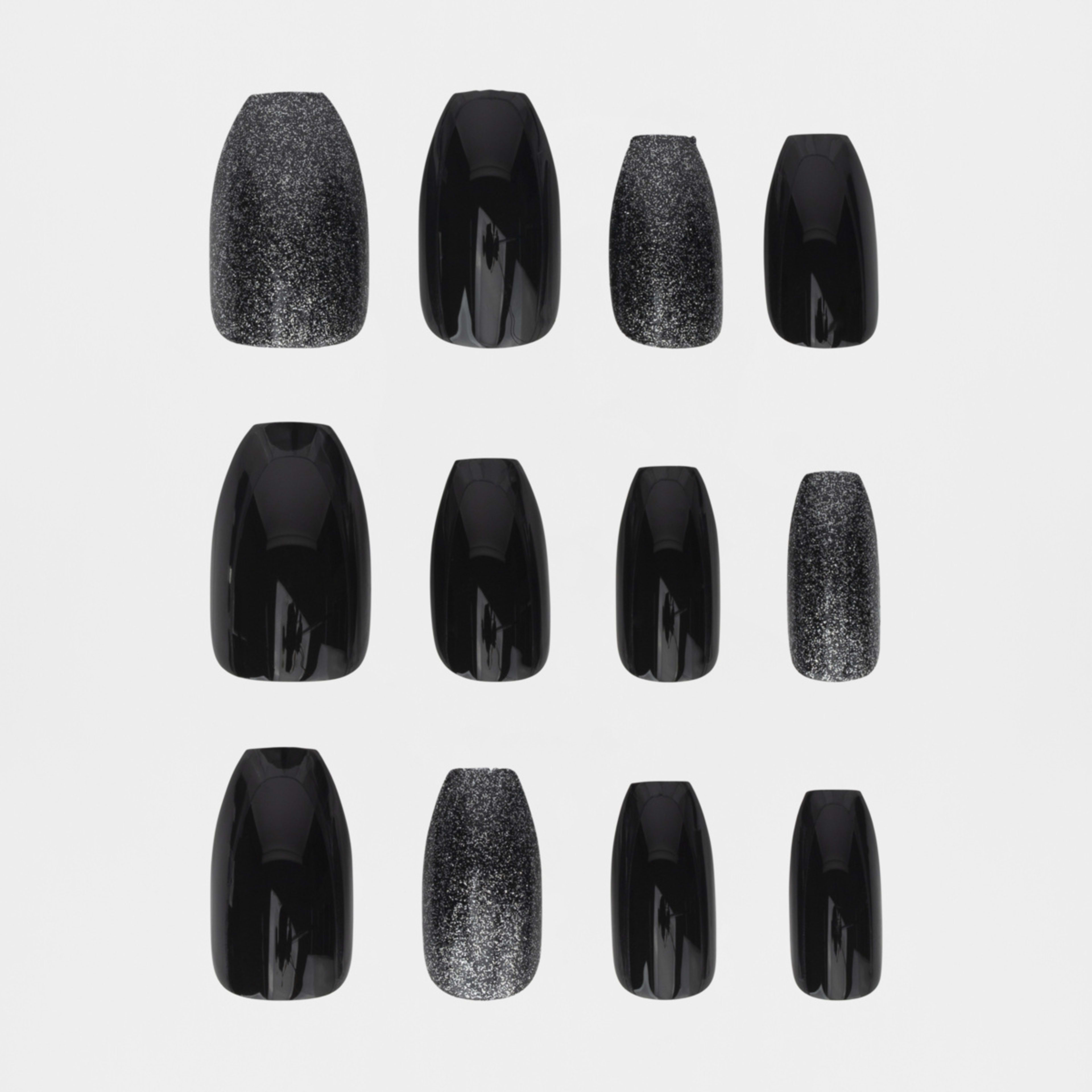 OXX Cosmetics 24 Pack Artificial Nails with Adhesive Coffin Shape