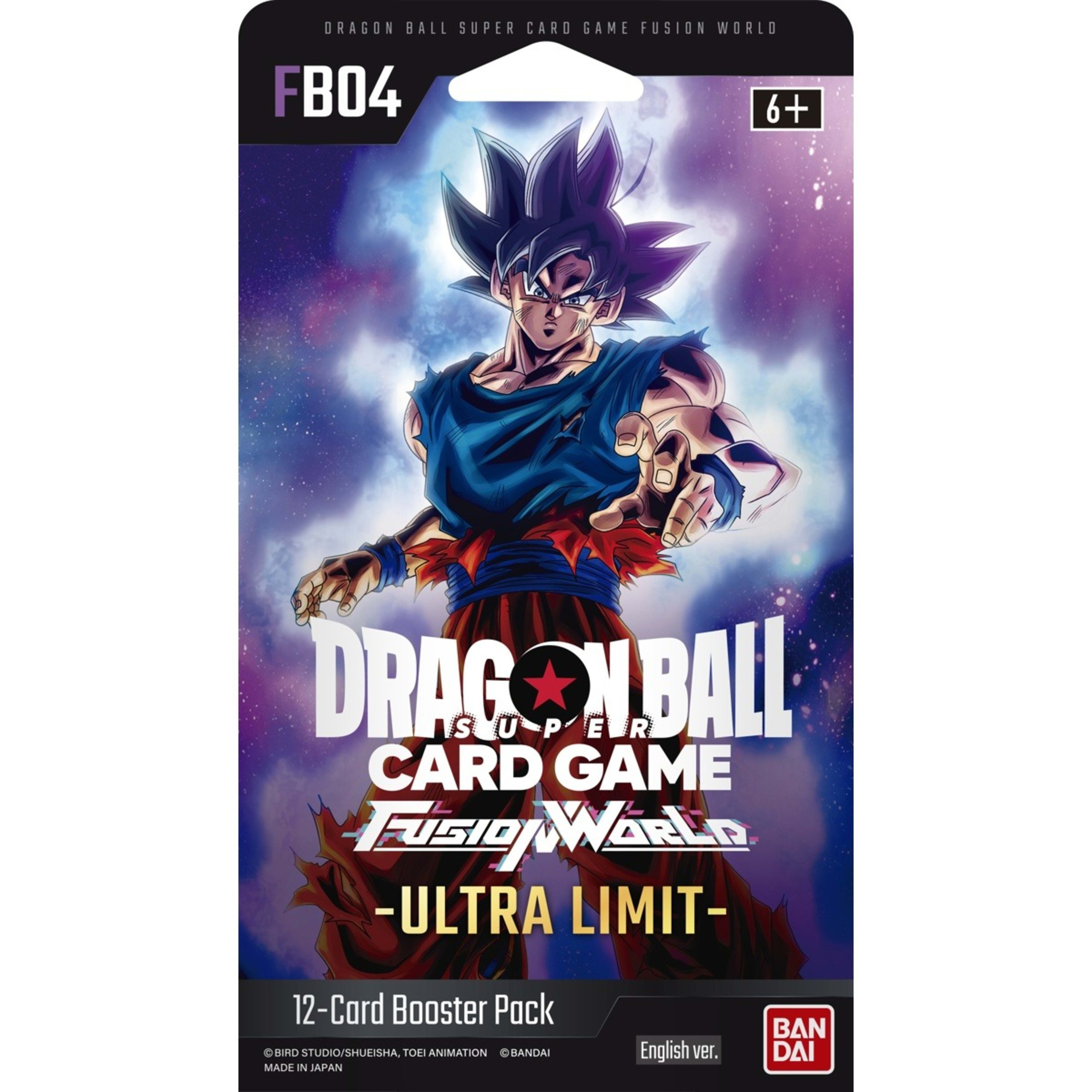 3 Dragon Ball Super Card Game: Fusion World Ultra Limit Booster Pack FB04 - Assorted, 3 of 4