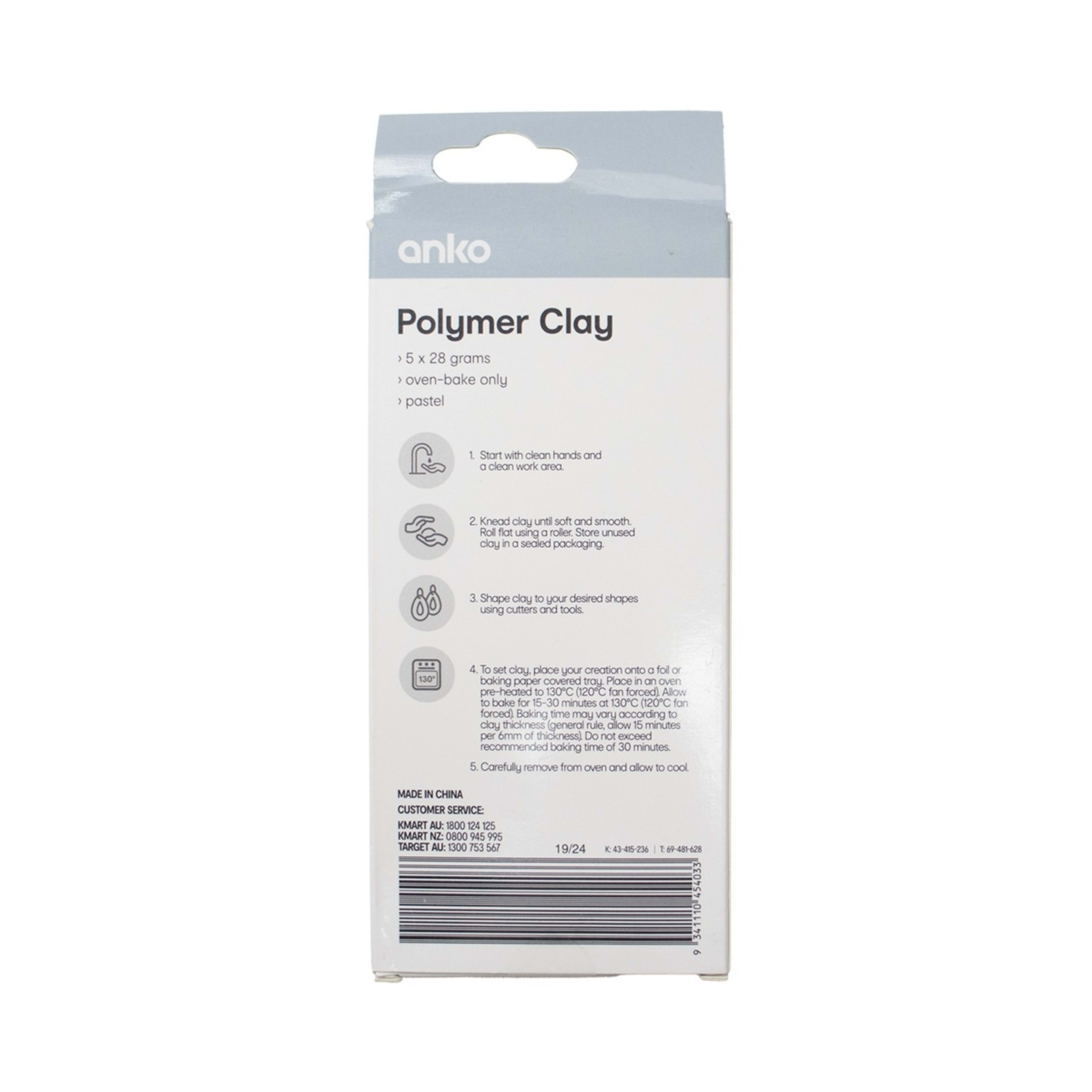 3 5 Pack Polymer Clay - Pastel, 3 of 3