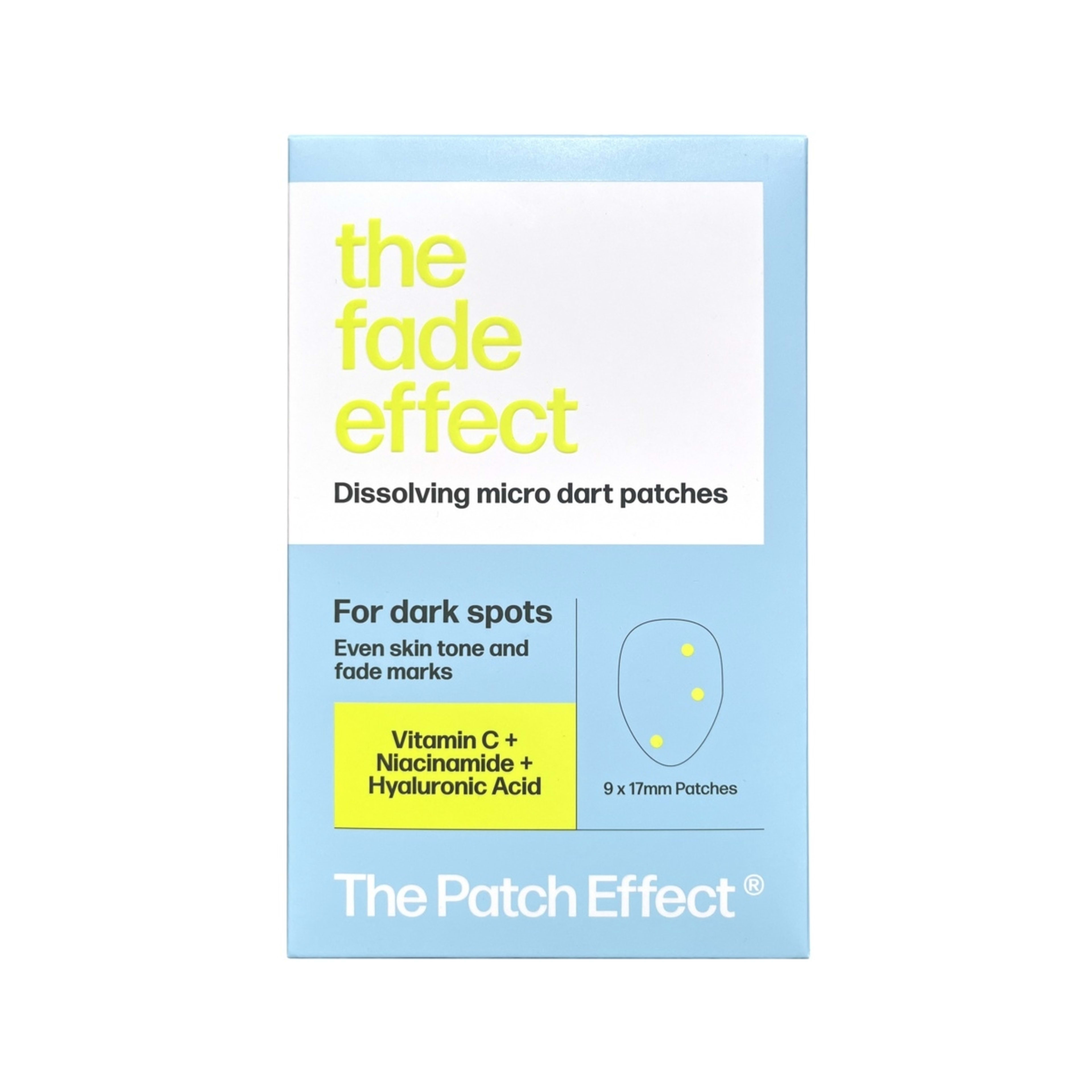 1 The Patch Effect 9 Piece The Fade Effect Dissolving Micro Dart Patches - Vitamin C, Niacinamide and Hyaluronic Acid