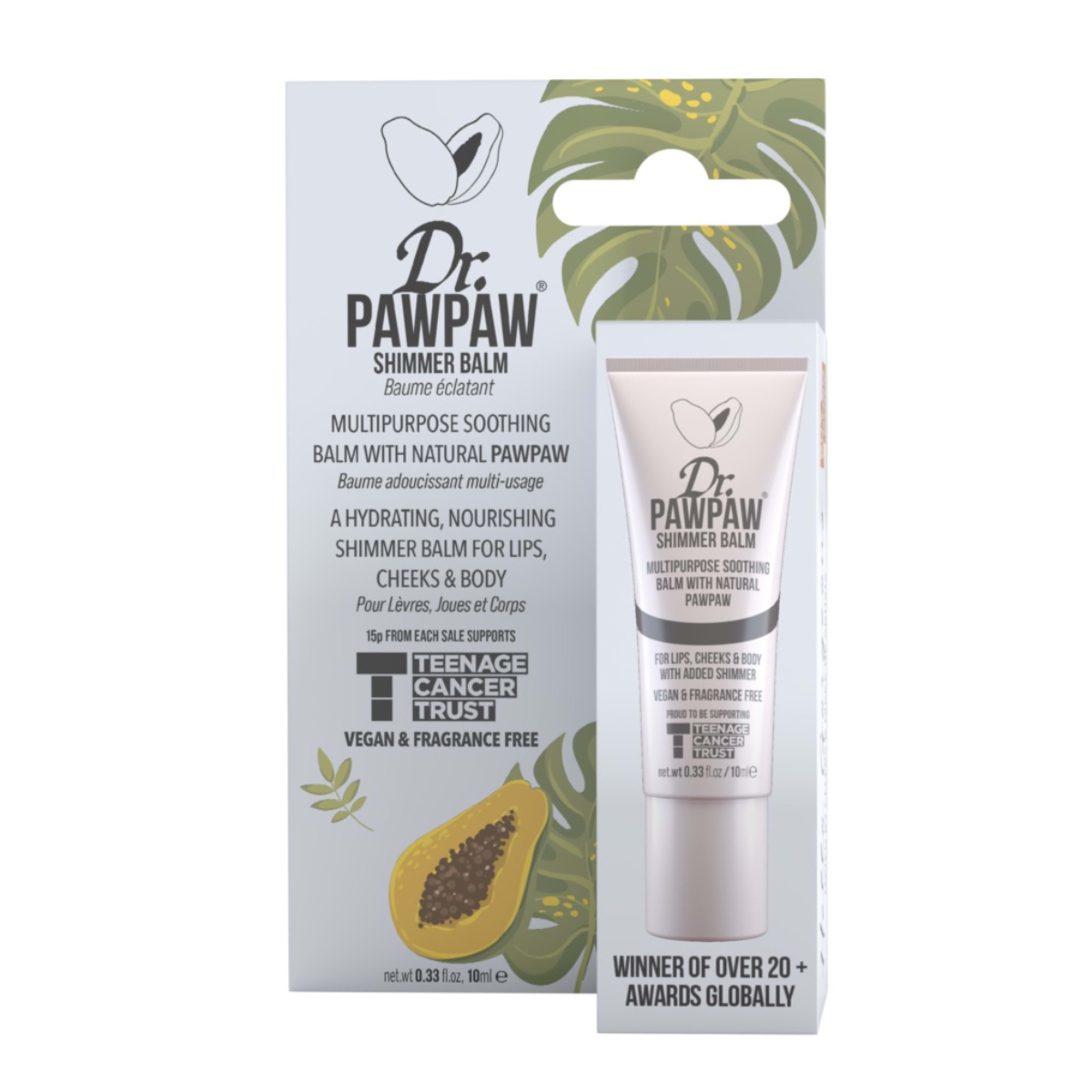 1 Dr. PAWPAW Shimmer Balm 10ml - Natural Pawpaw