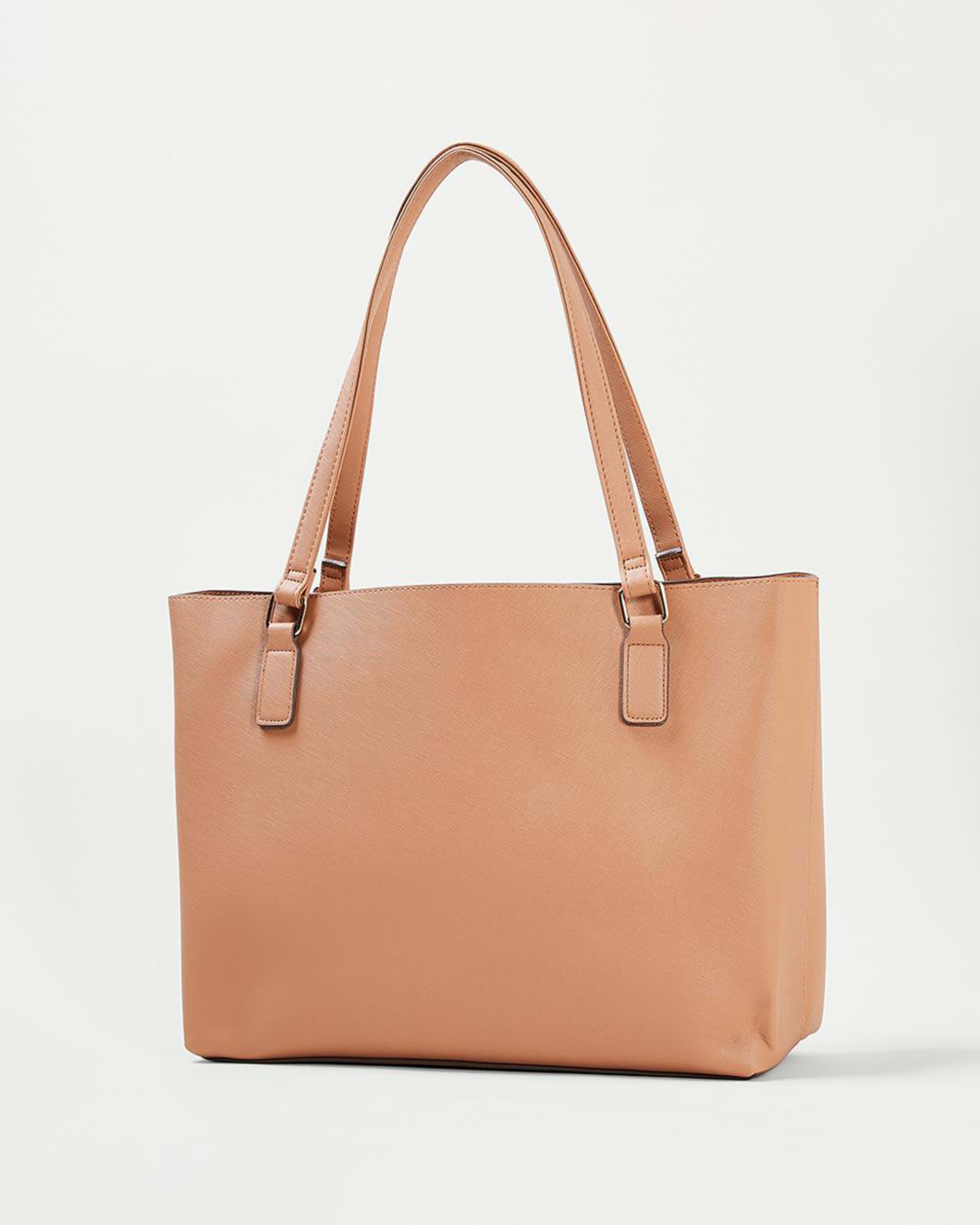 2 Pocket Tote Bag Light Tan, 2 of 9