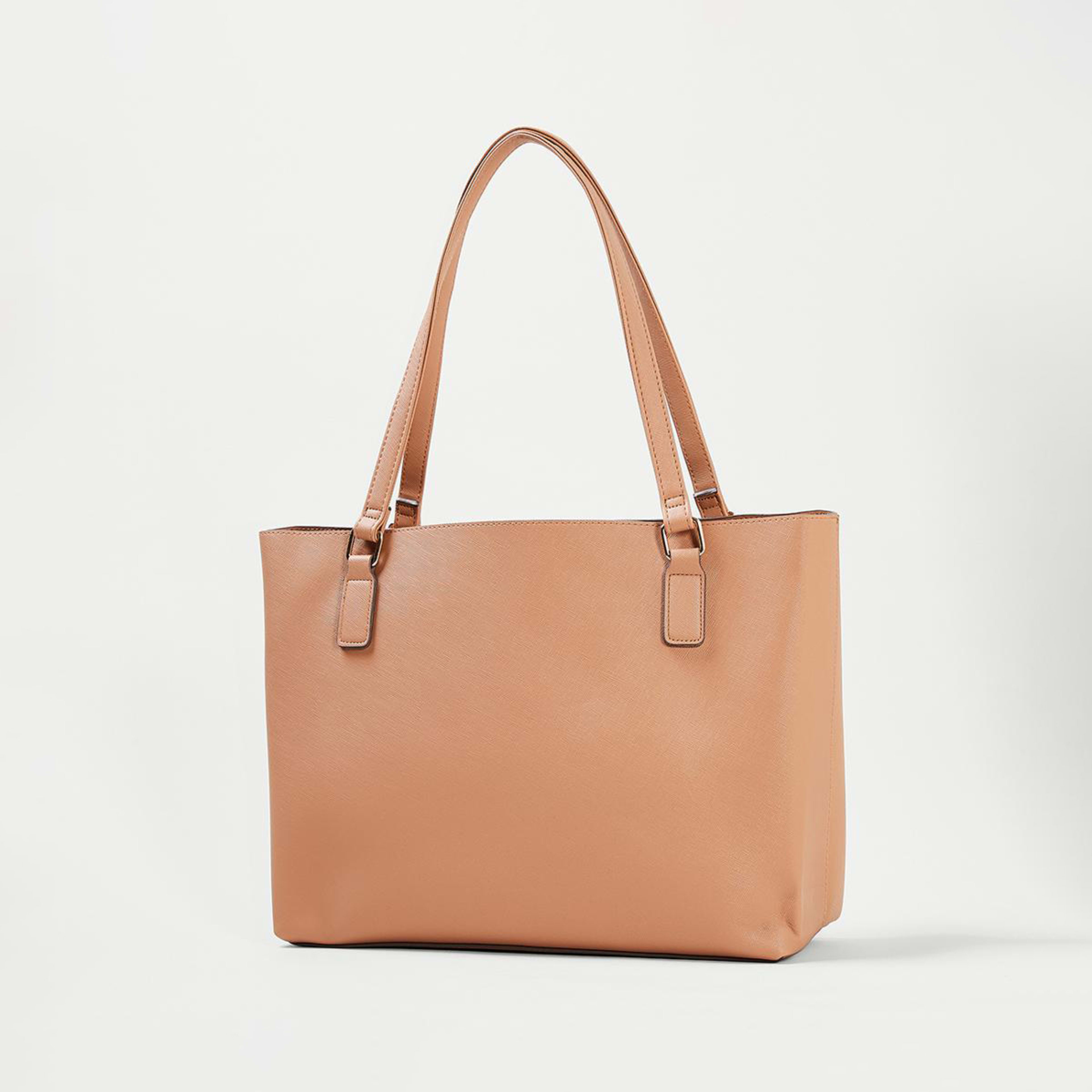 2 Pocket Tote Bag Light Tan, 2 of 9