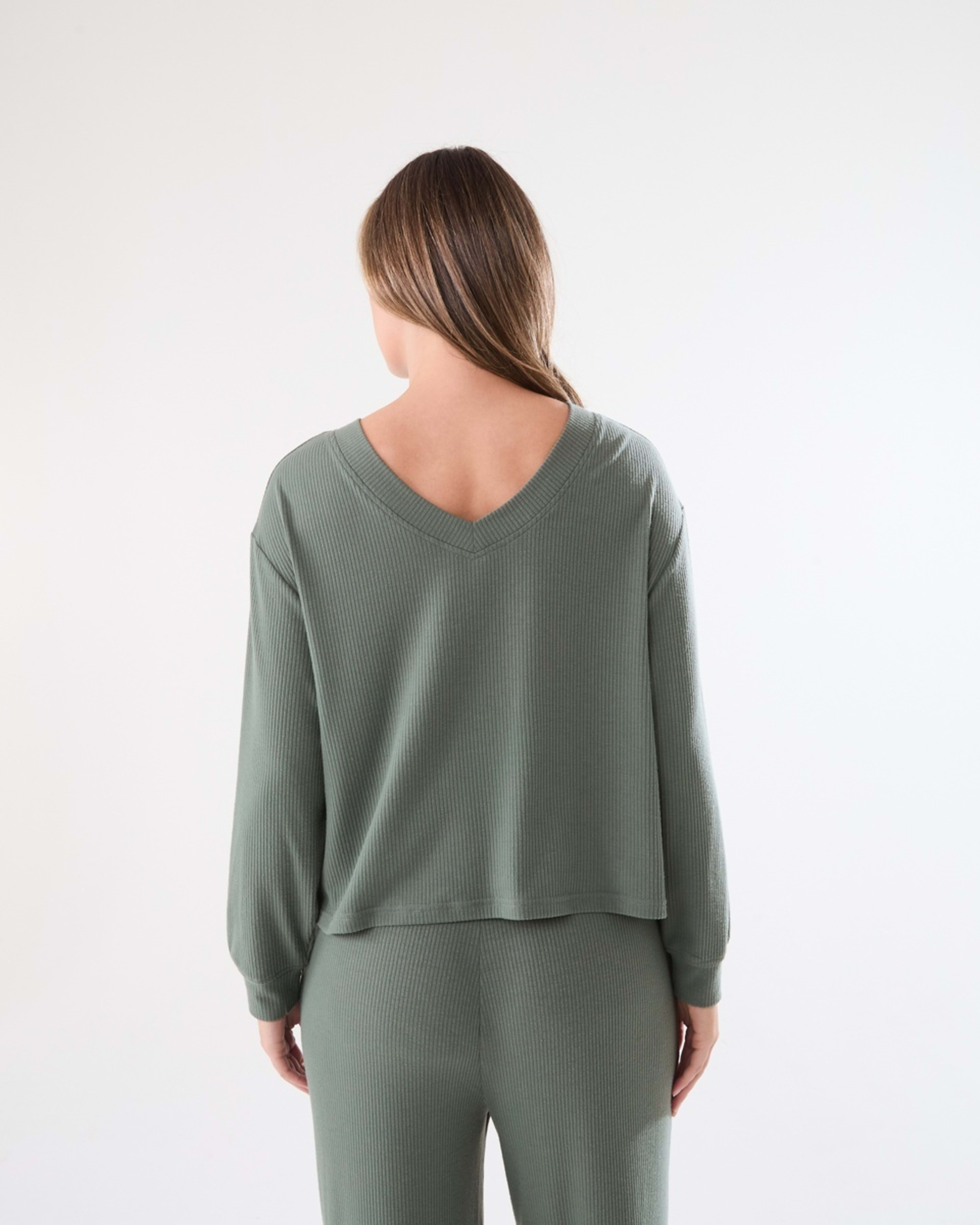 5 Brushed Rib Reversible Top Smke Green, 5 of 8