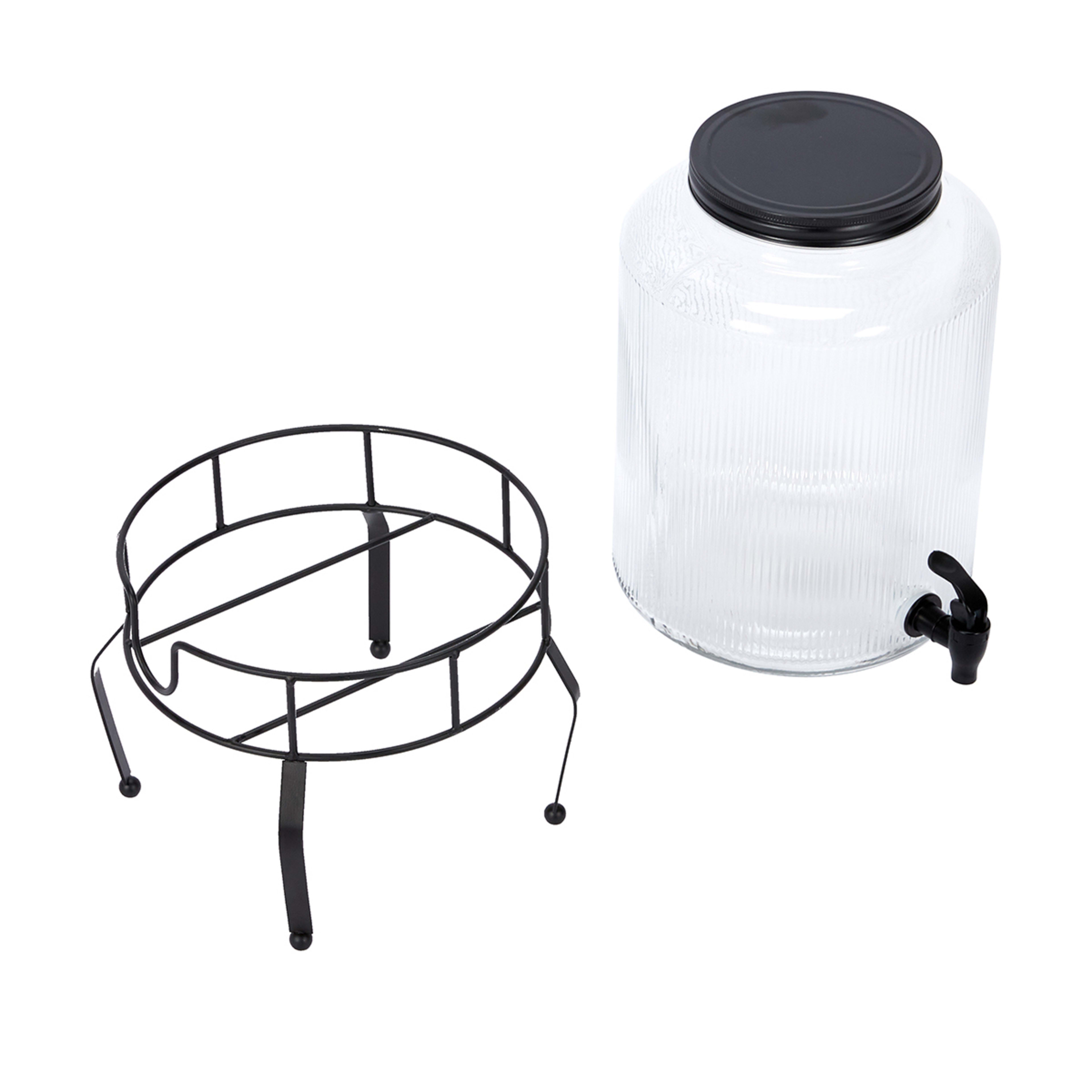 Embossed Line Drink Dispenser with Stand Kmart