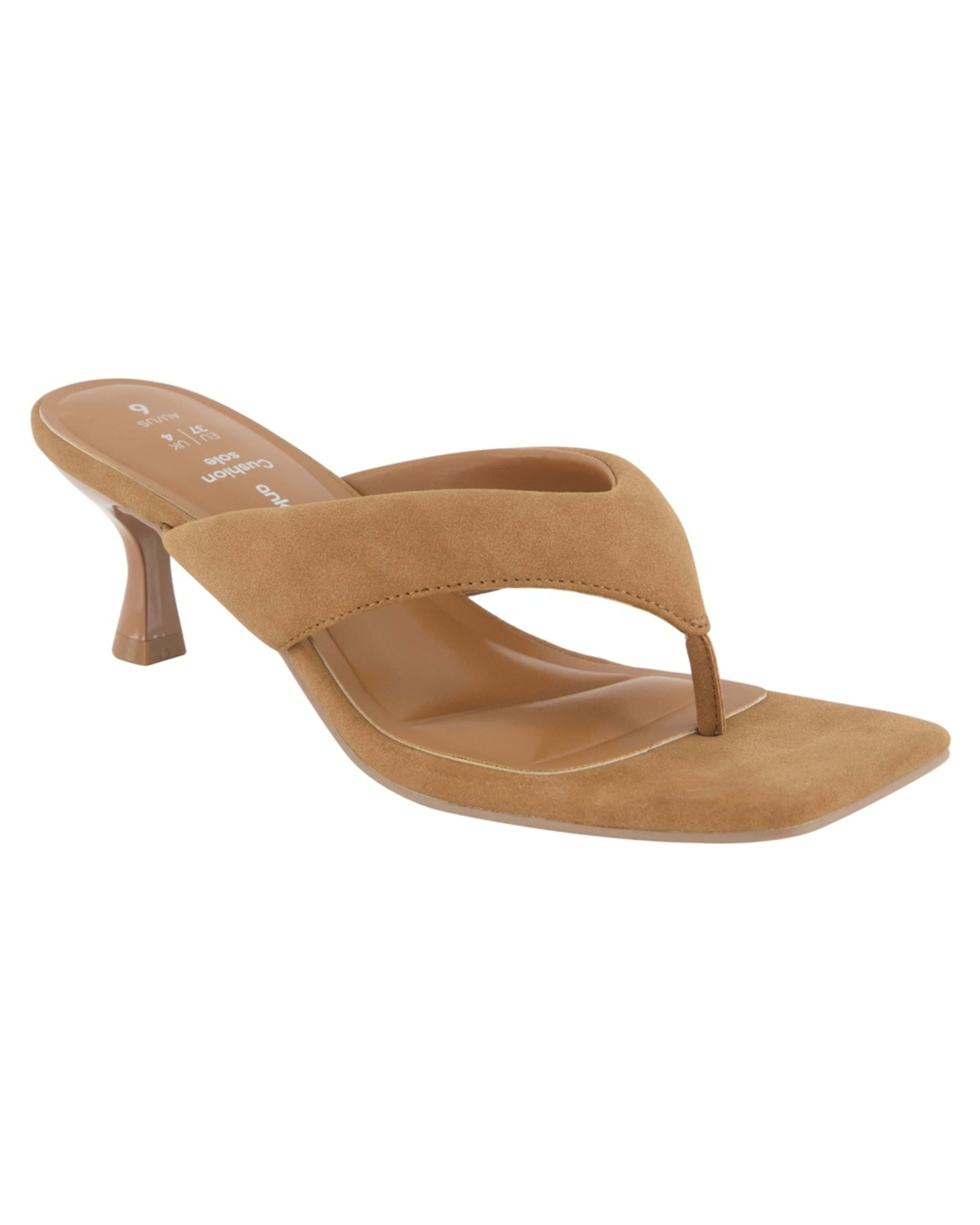 2 Cushion Toe Post Heels RICH TAN, 2 of 5