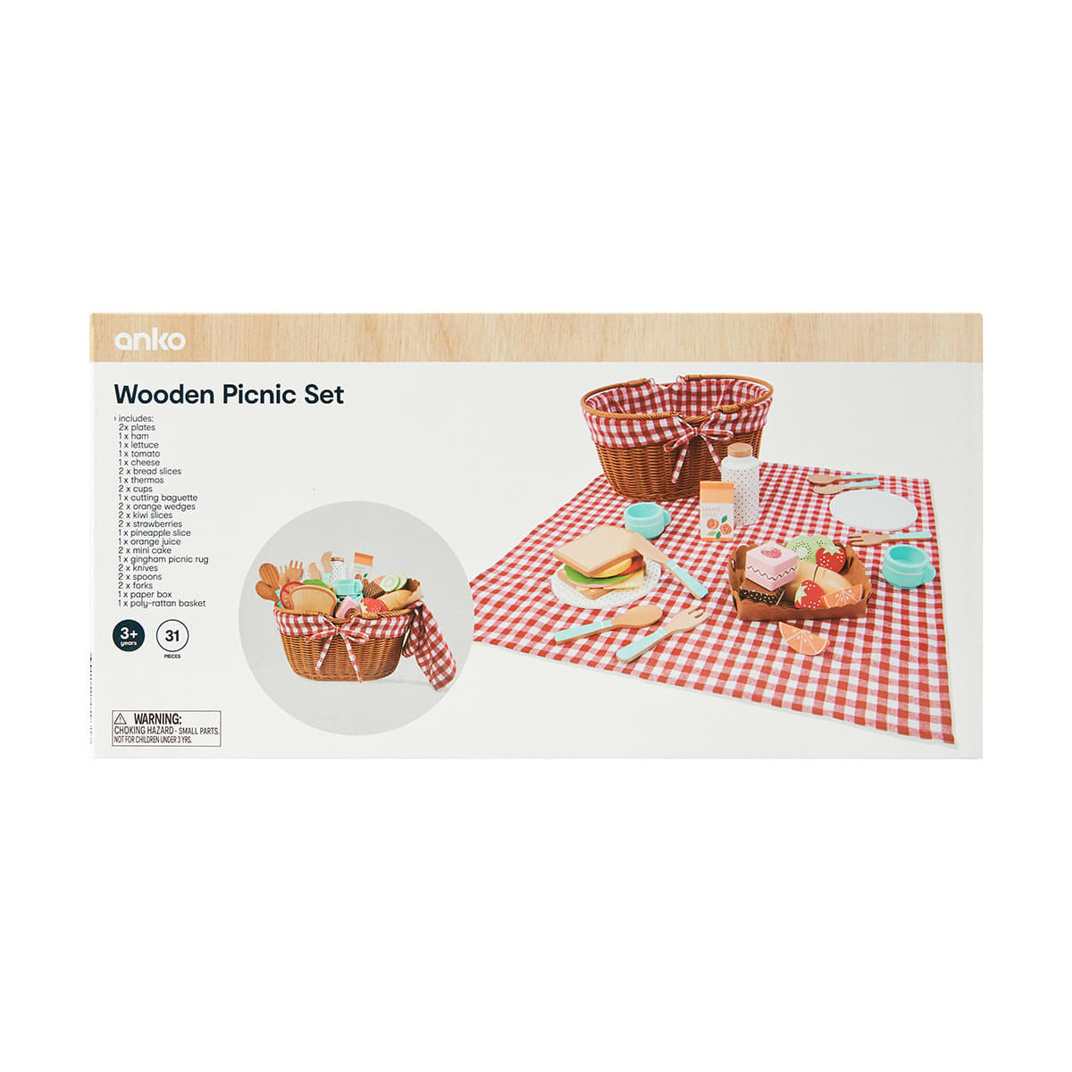 Wooden Picnic Set Kmart