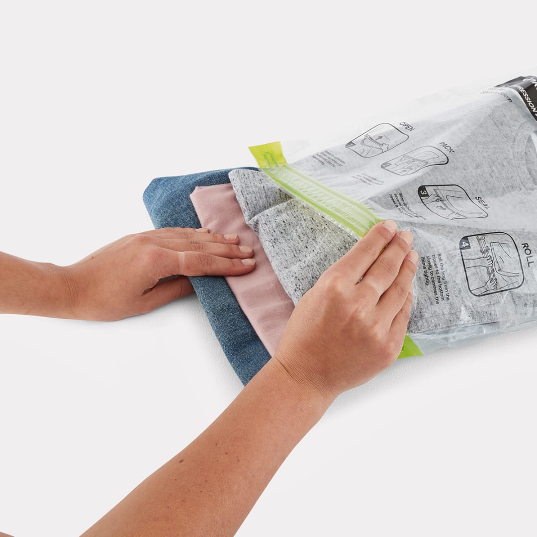 Travel Compression Storage Bags Clear Kmart NZ