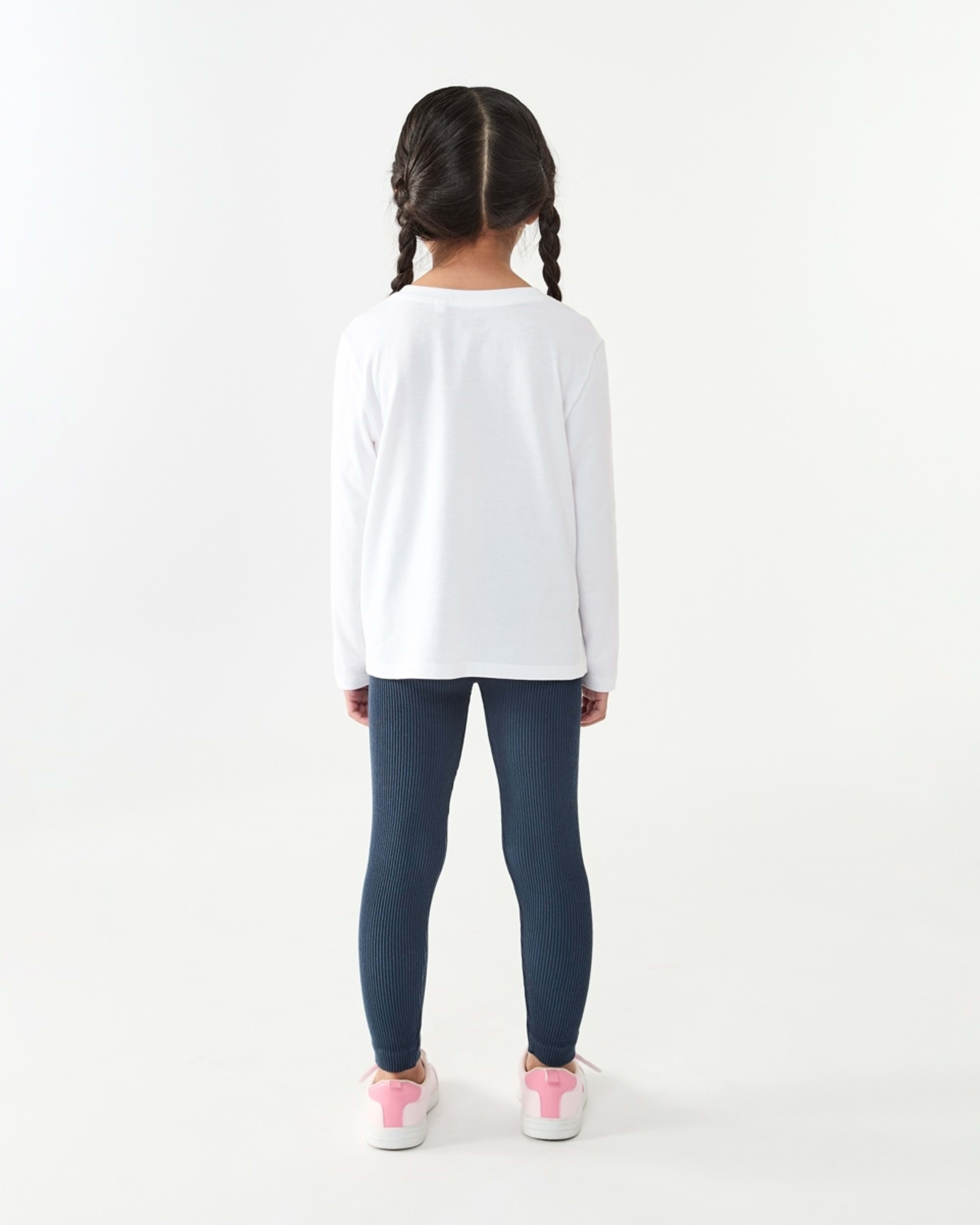5 Rib Leggings Dress Navy, 5 of 7