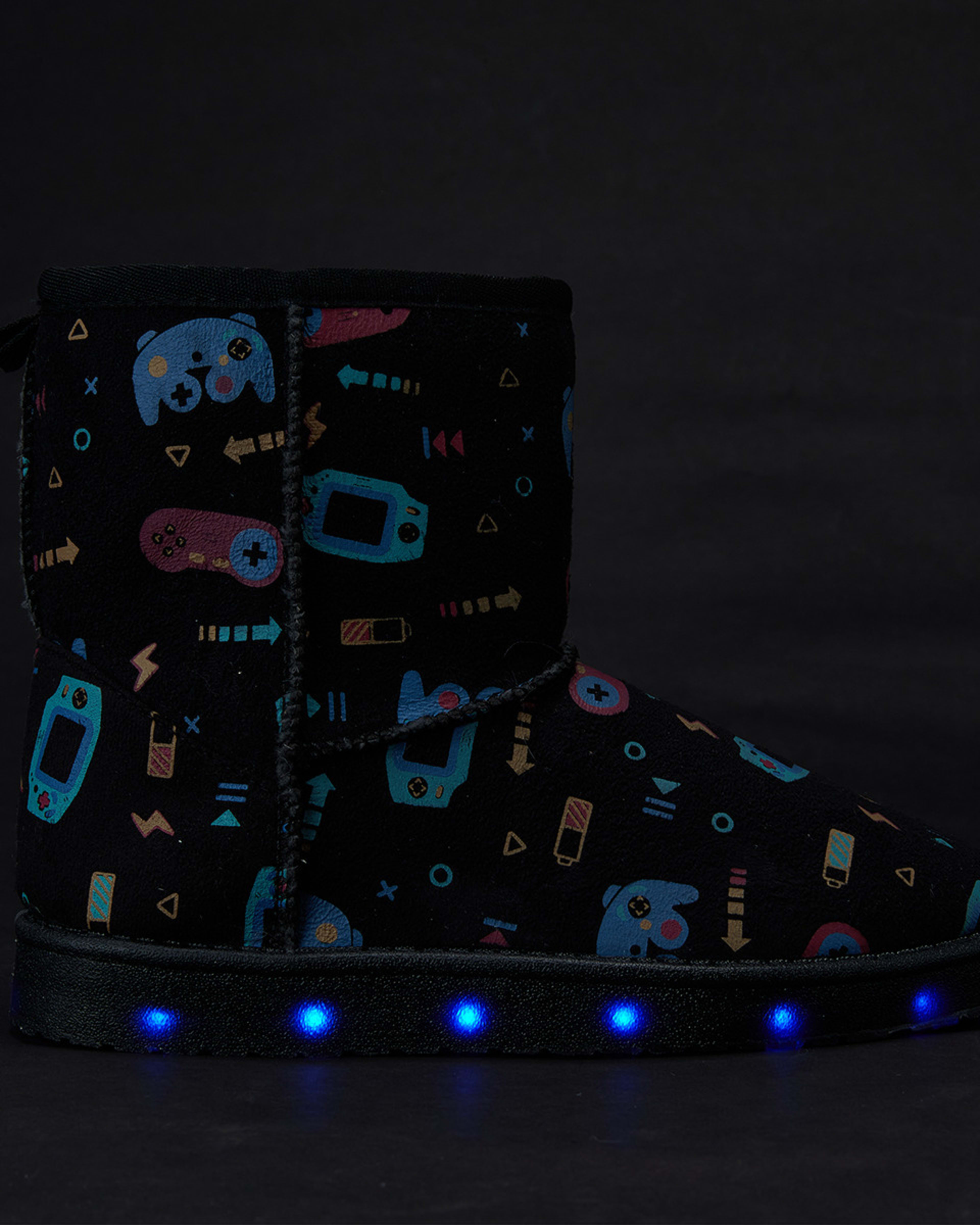Senior Light Up Slipper Boots Kmart