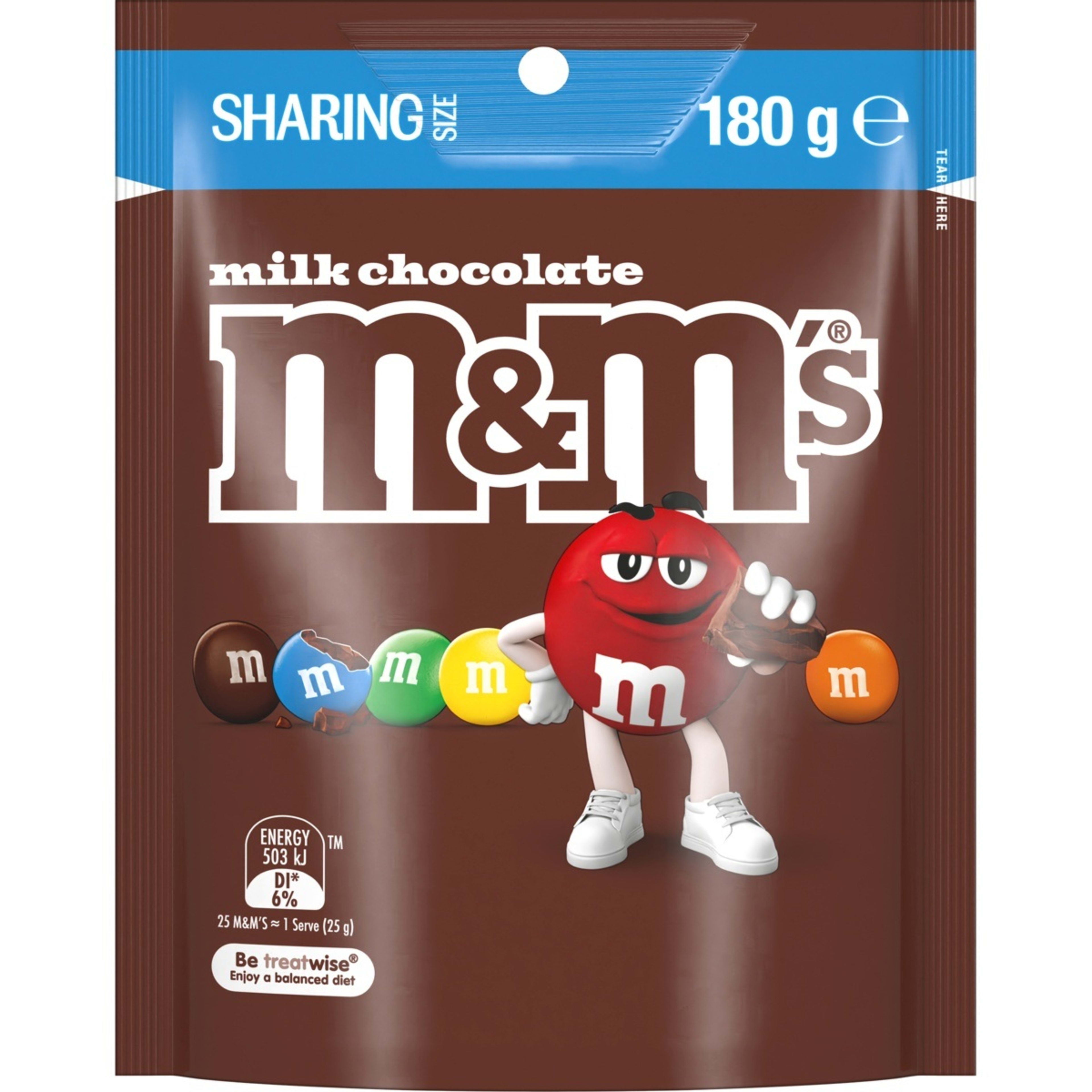 1 M&M's Milk Chocolate Snack and Share Bag 180g