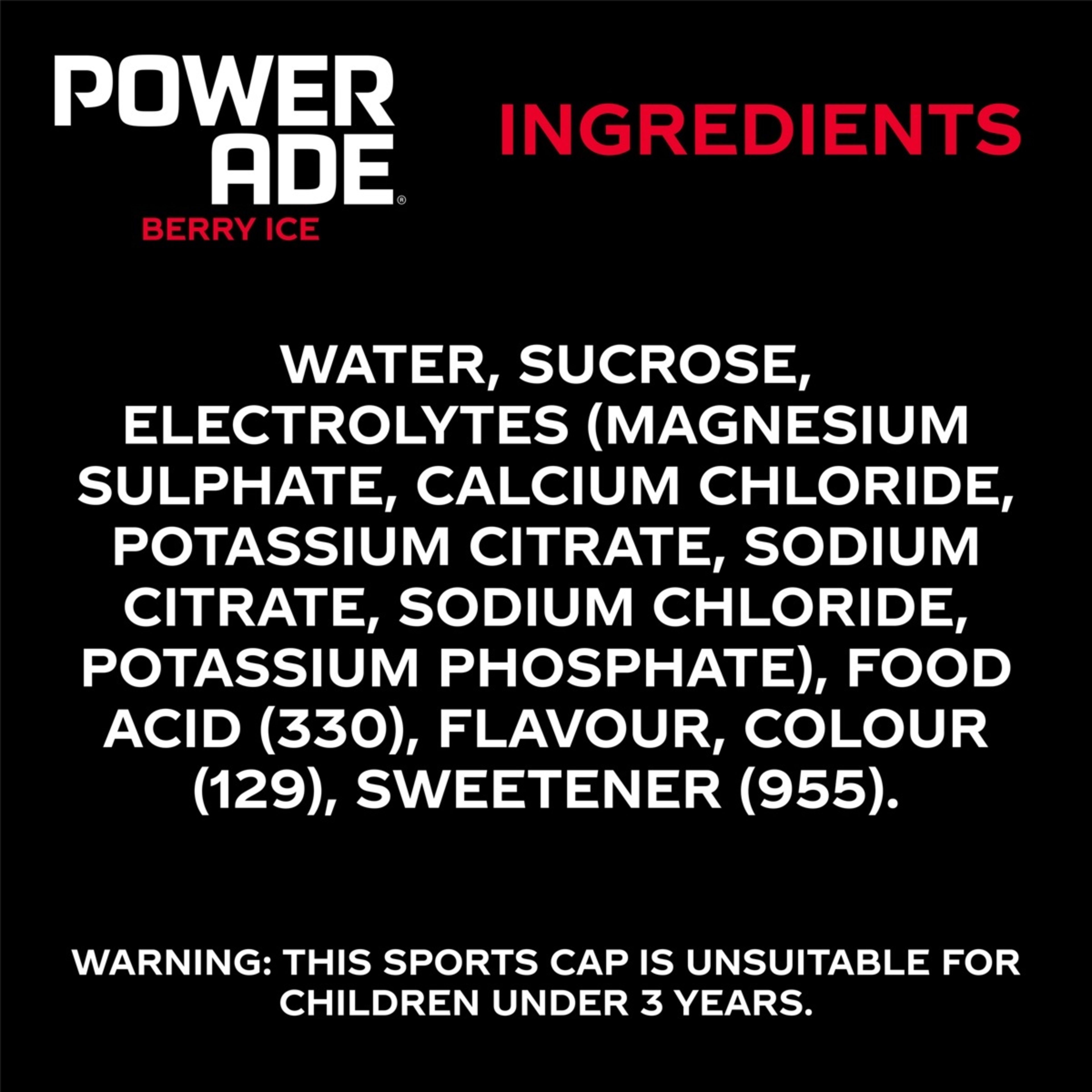 4 Powerade ION4 Isotonic Berry Ice Sports Drink 600ml, 4 of 4