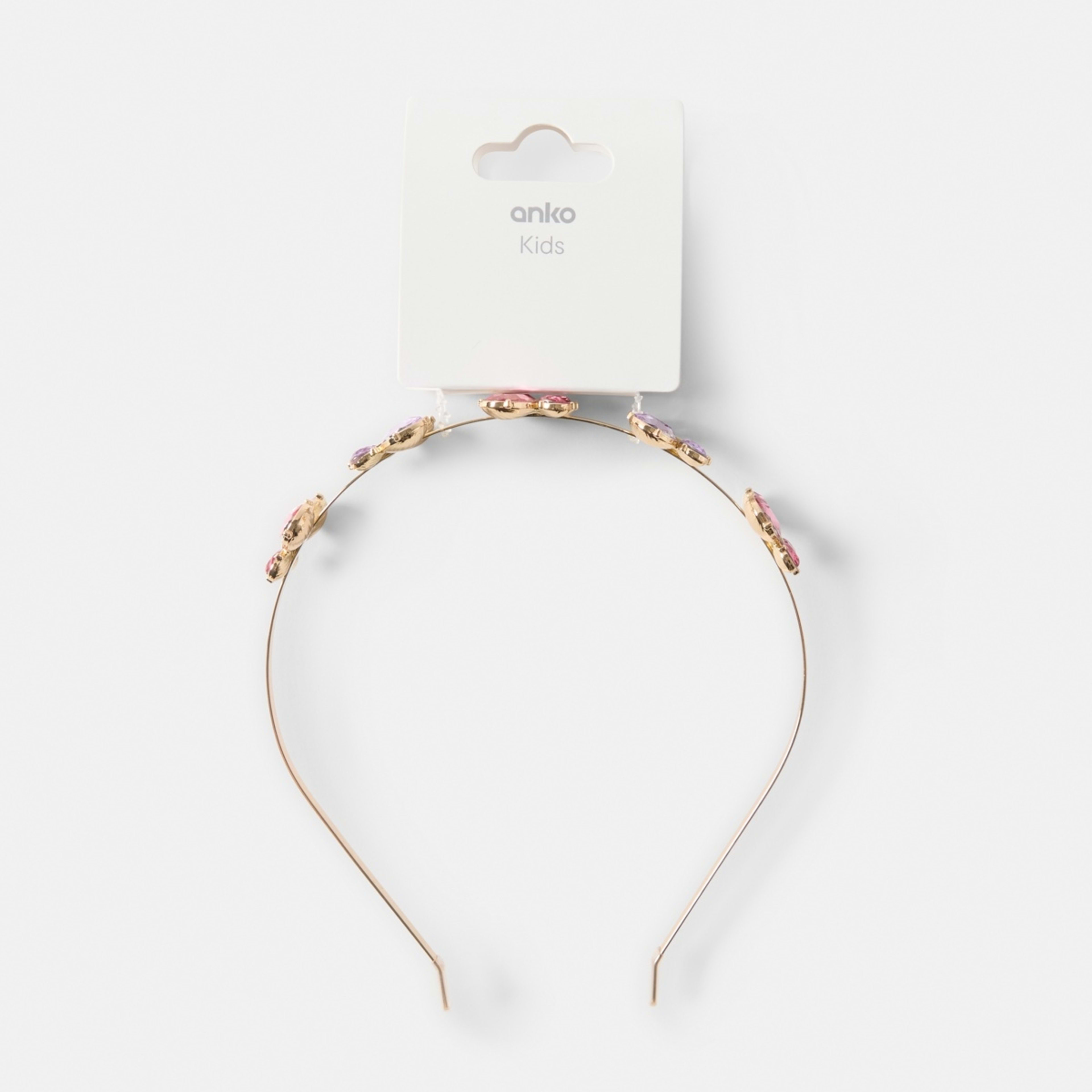 4 Butterfly Headband - Gold Tone, 4 of 4
