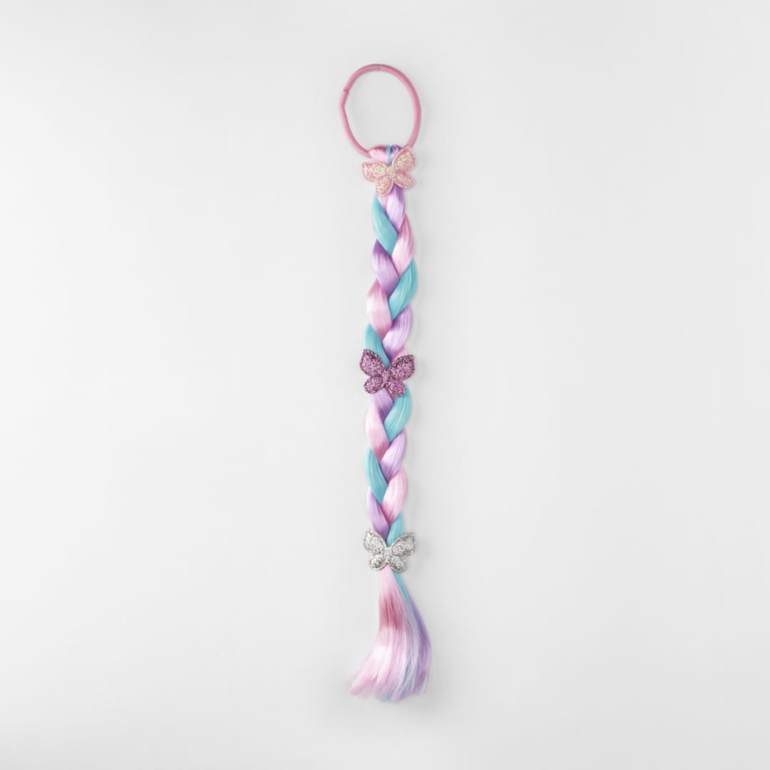 Butterfly Hair Extension Hair Tie Purple Kmart