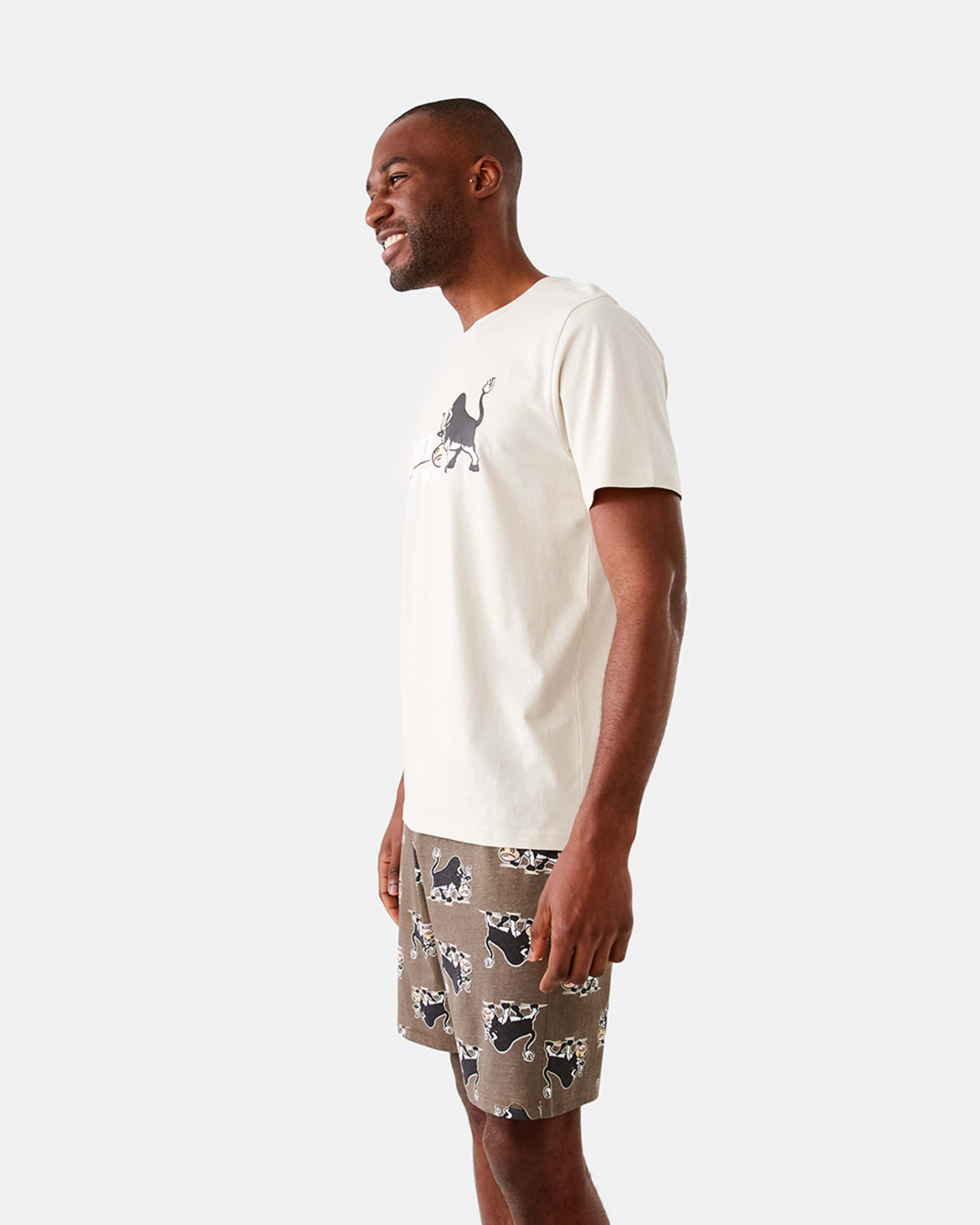 2 Short Sleeve Knit Short Pyjama Set In Themood, 2 of 8