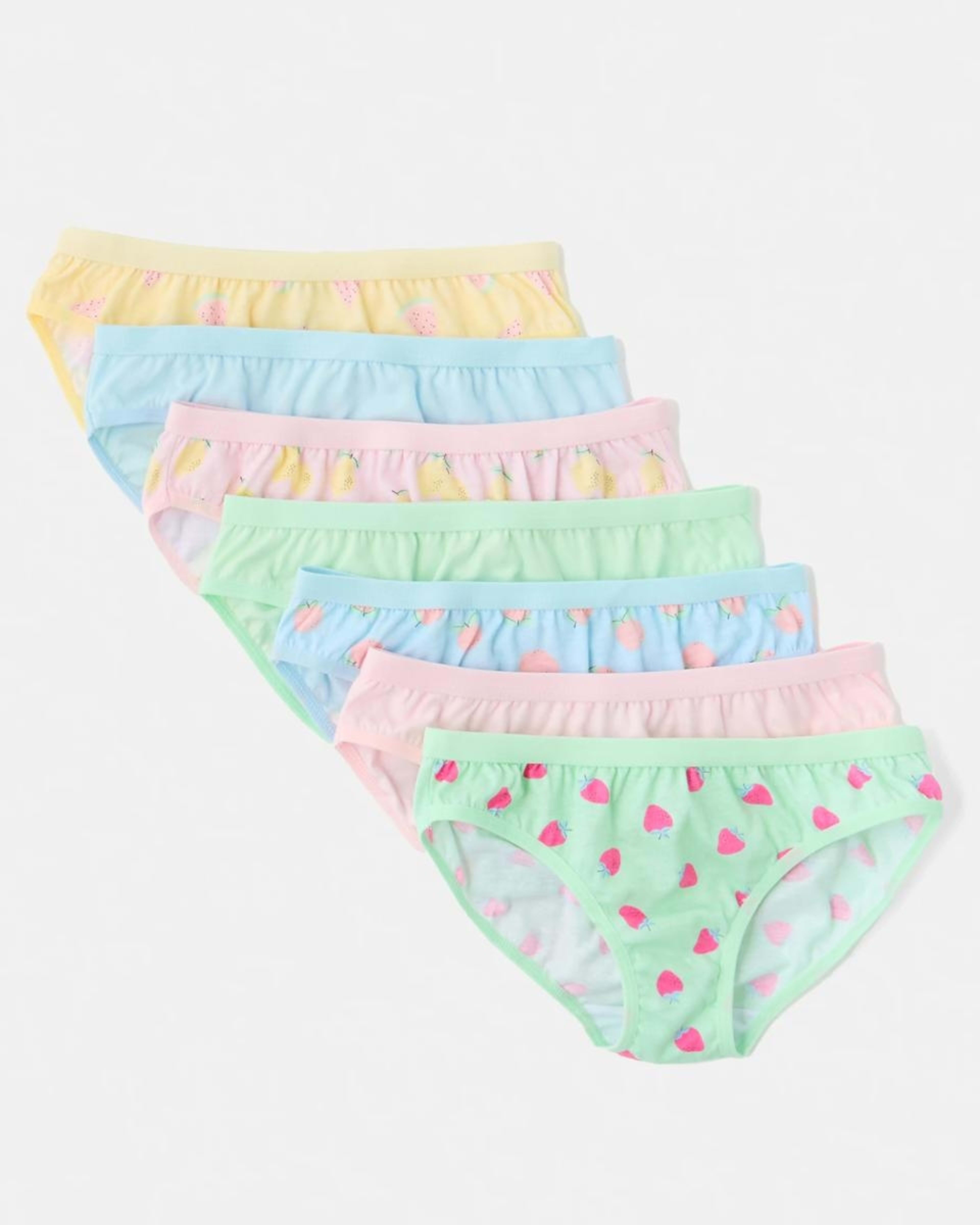 1 7 Pack Print Briefs FRUITS