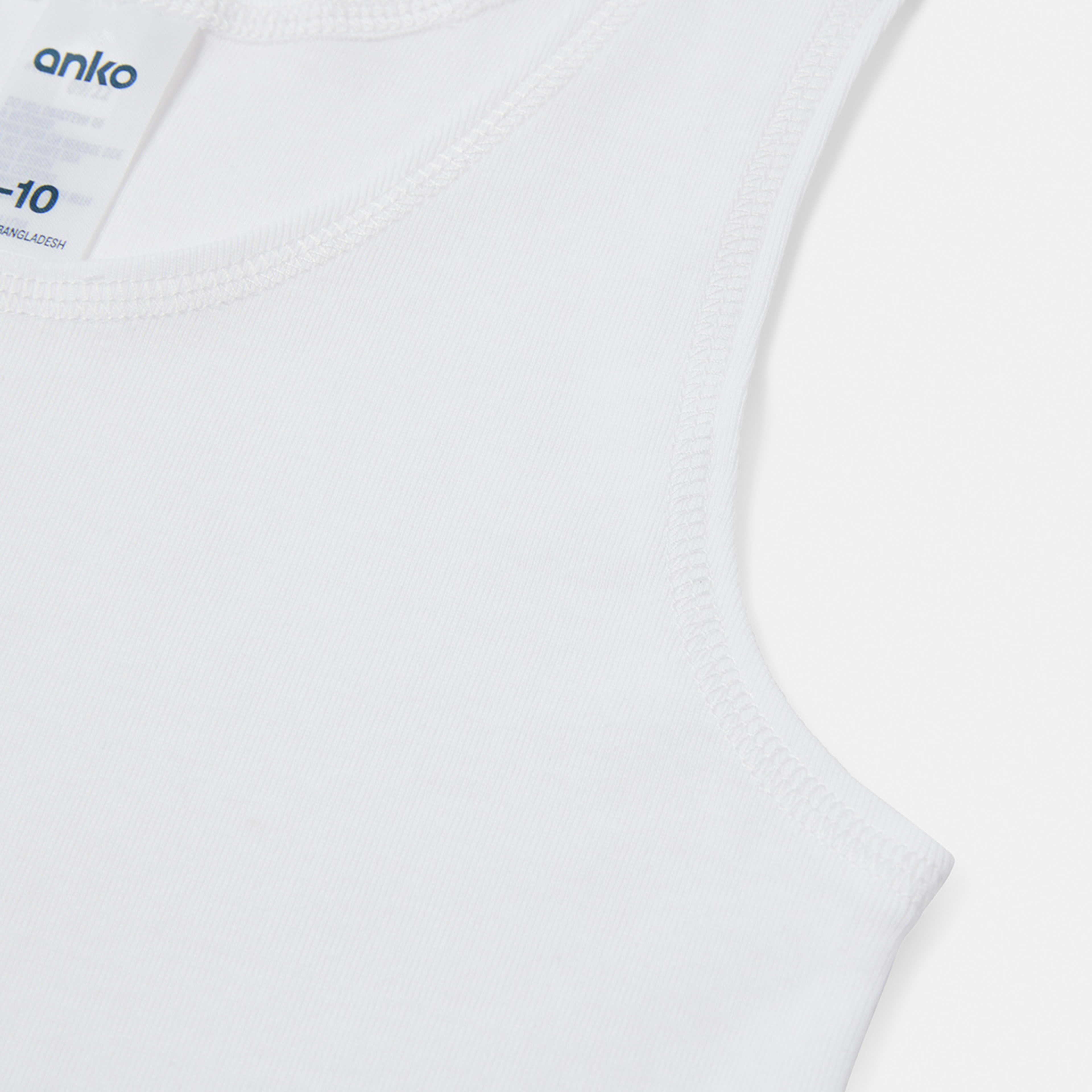 3 3 Pack Wide Strap Singlets White, 3 of 3