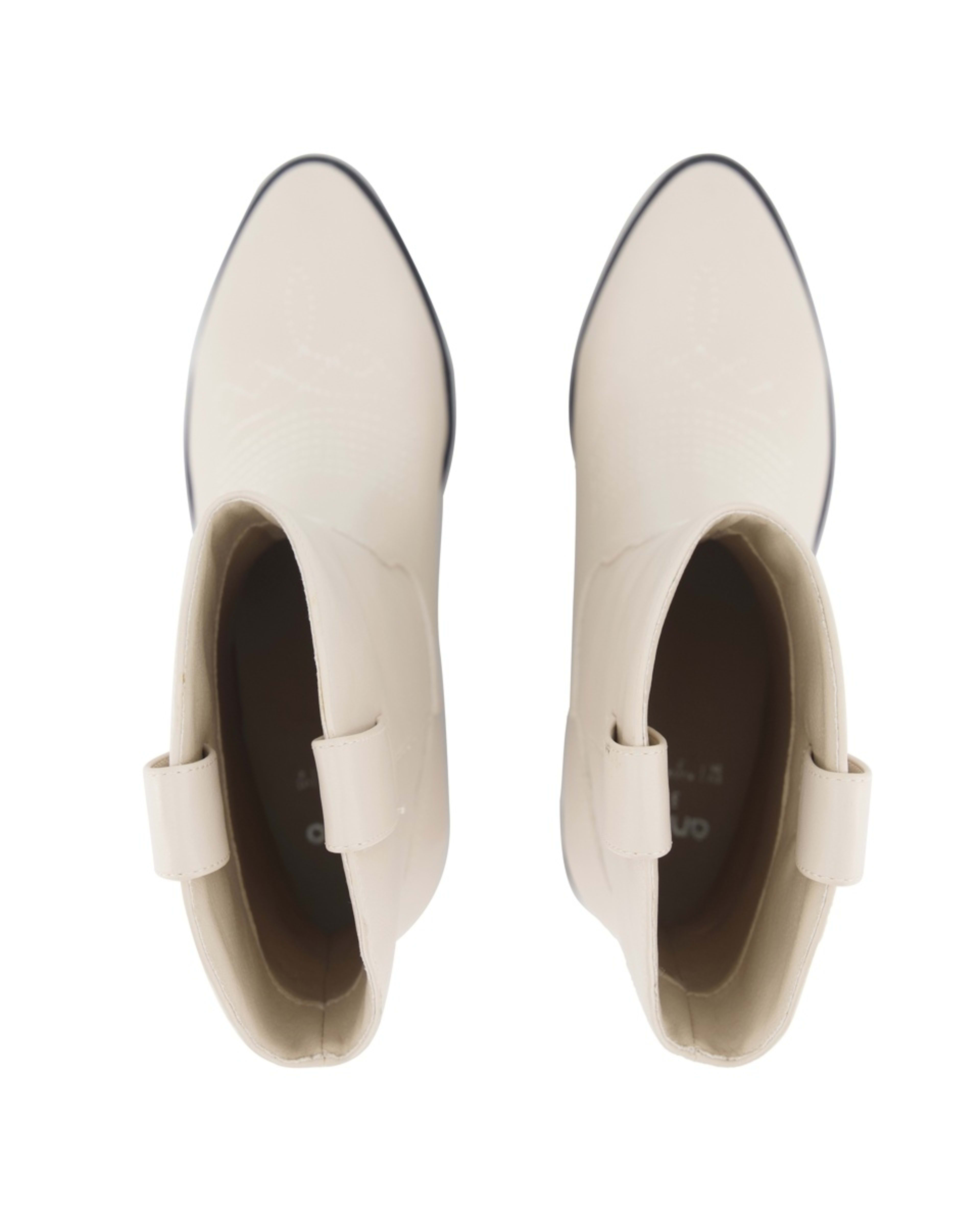 2 Senior Western Boots Cream, 2 of 4