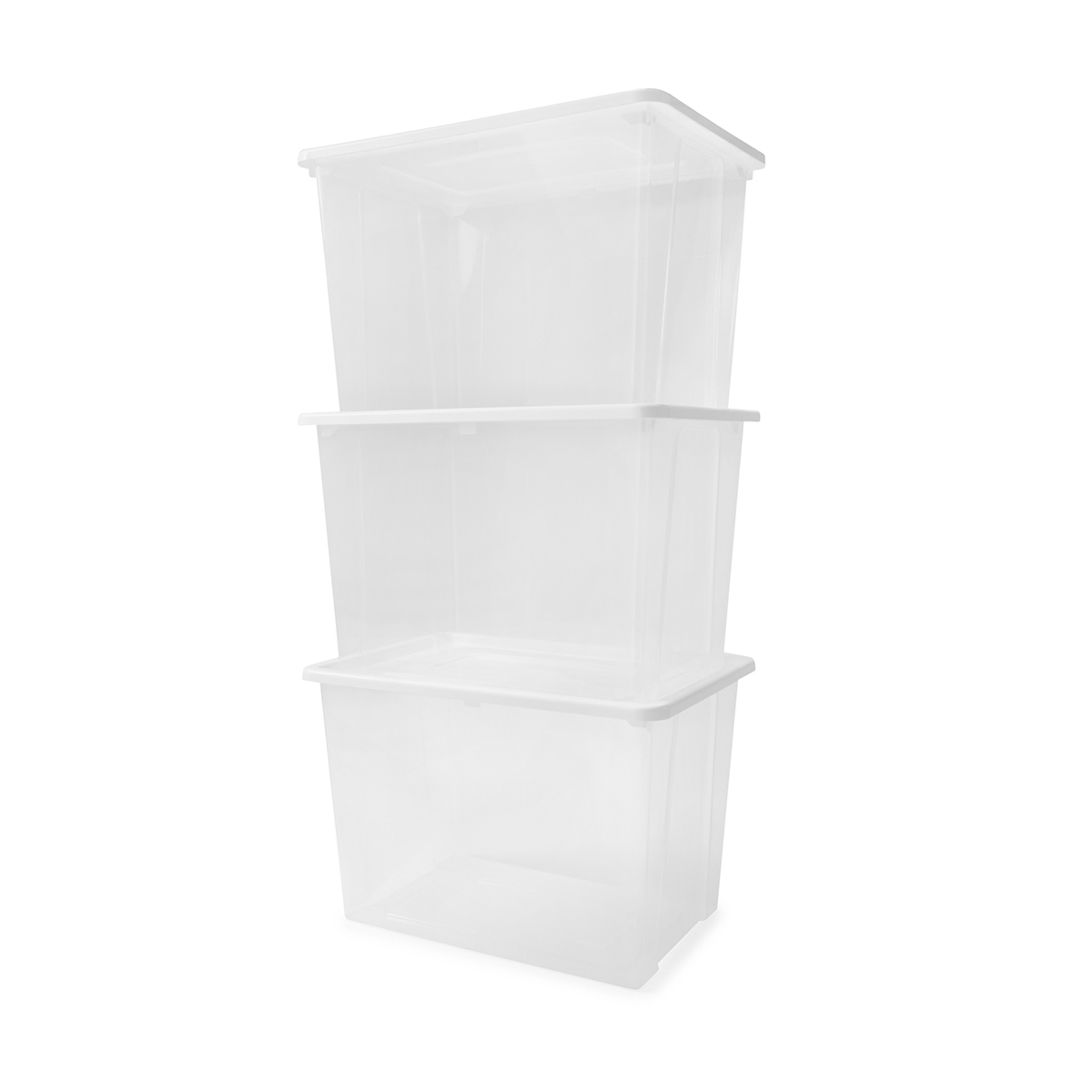 1 Set of 3 20L Storage Box with Lid, 1 of 5