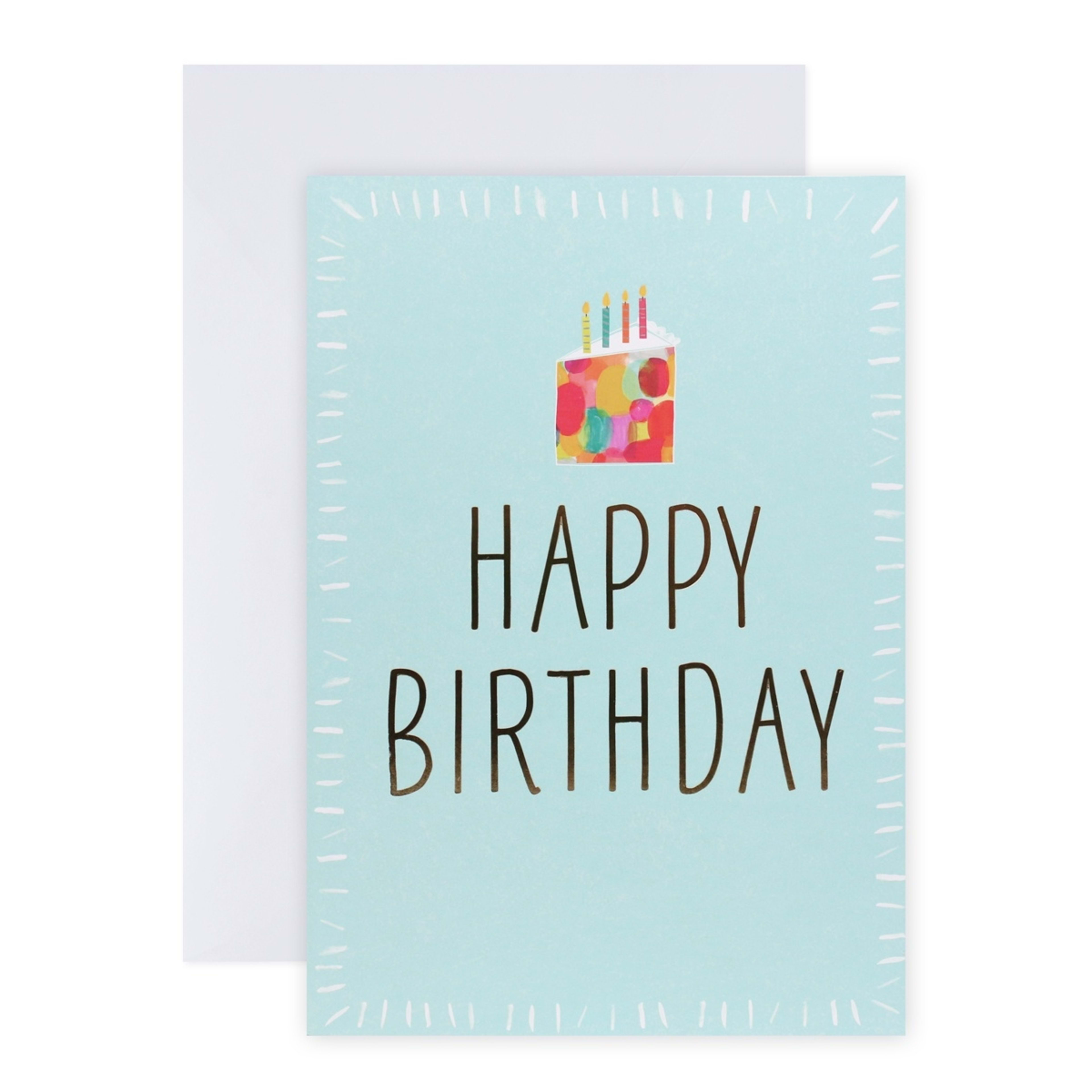 1 Hallmark Midi Colossal Birthday Card - Colourful Cake