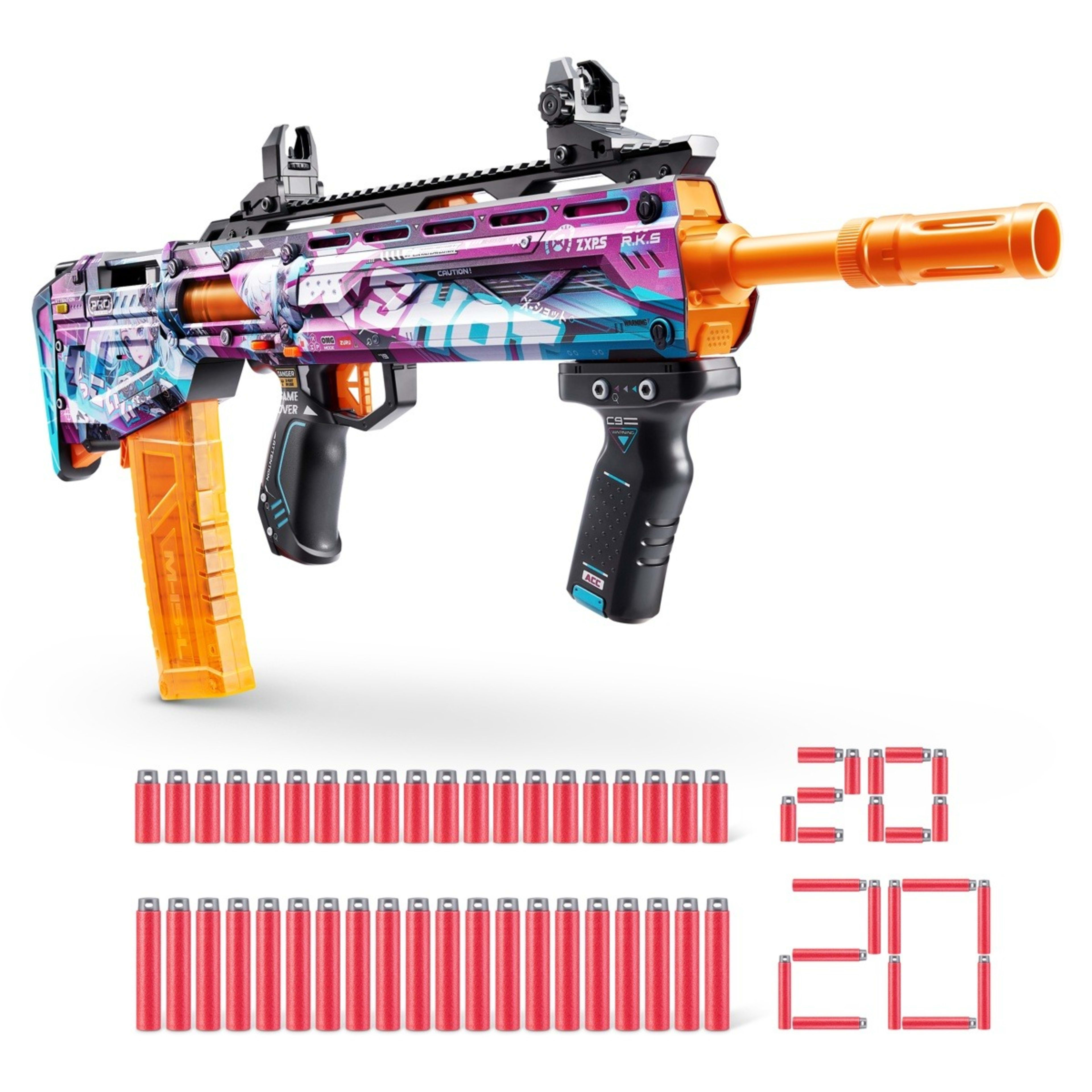 2 Zuru X-Shot Skins Pro Series 1 Anime Long Shot Blaster, 2 of 6