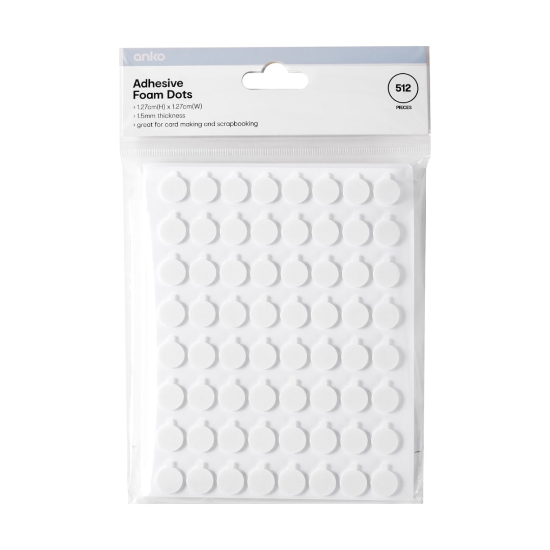512 Piece Adhesive Foam Dots Kmart