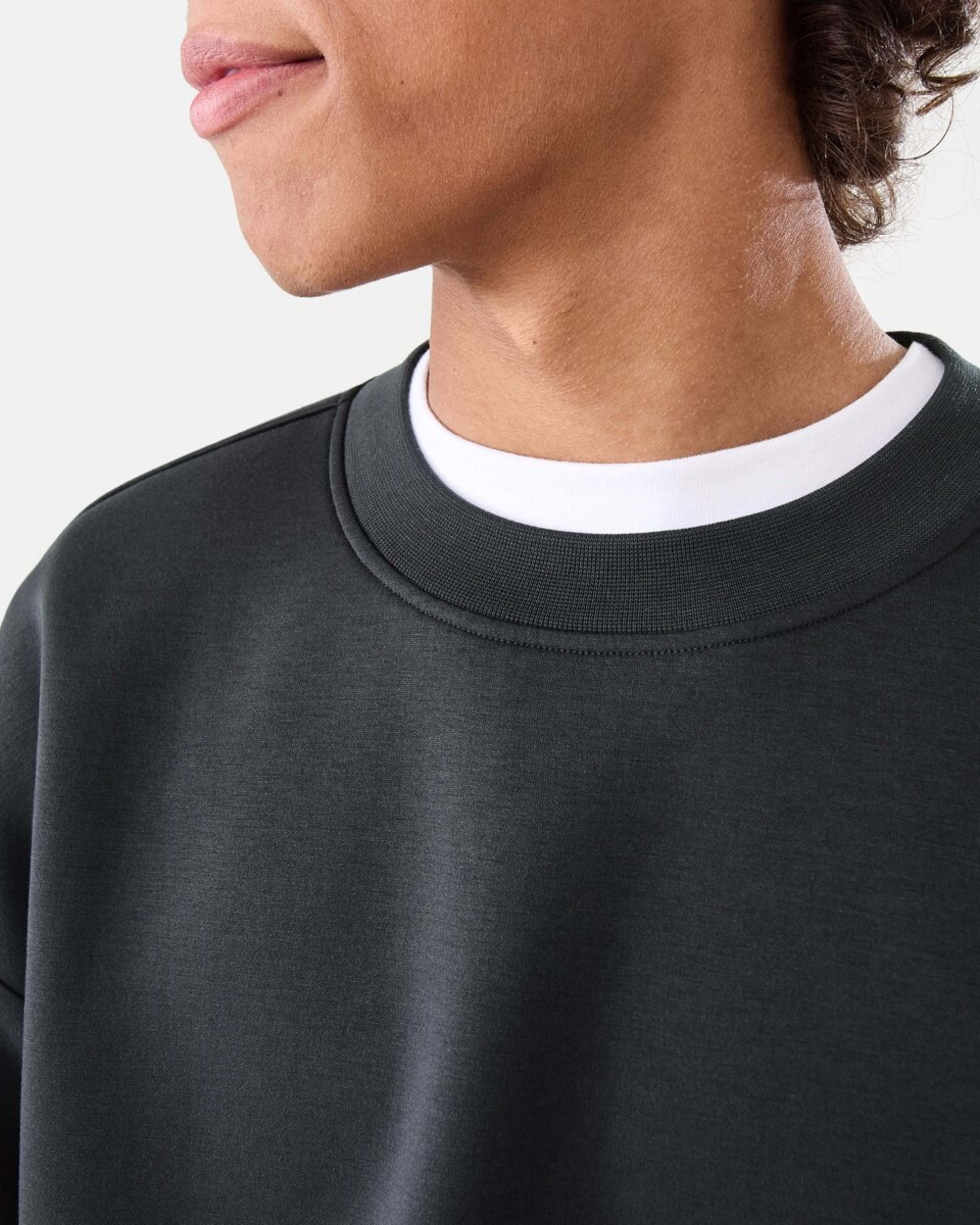 6 Scuba Oversized Crew Neck Sweatshirt VOLCANIC ROCK, 6 of 6