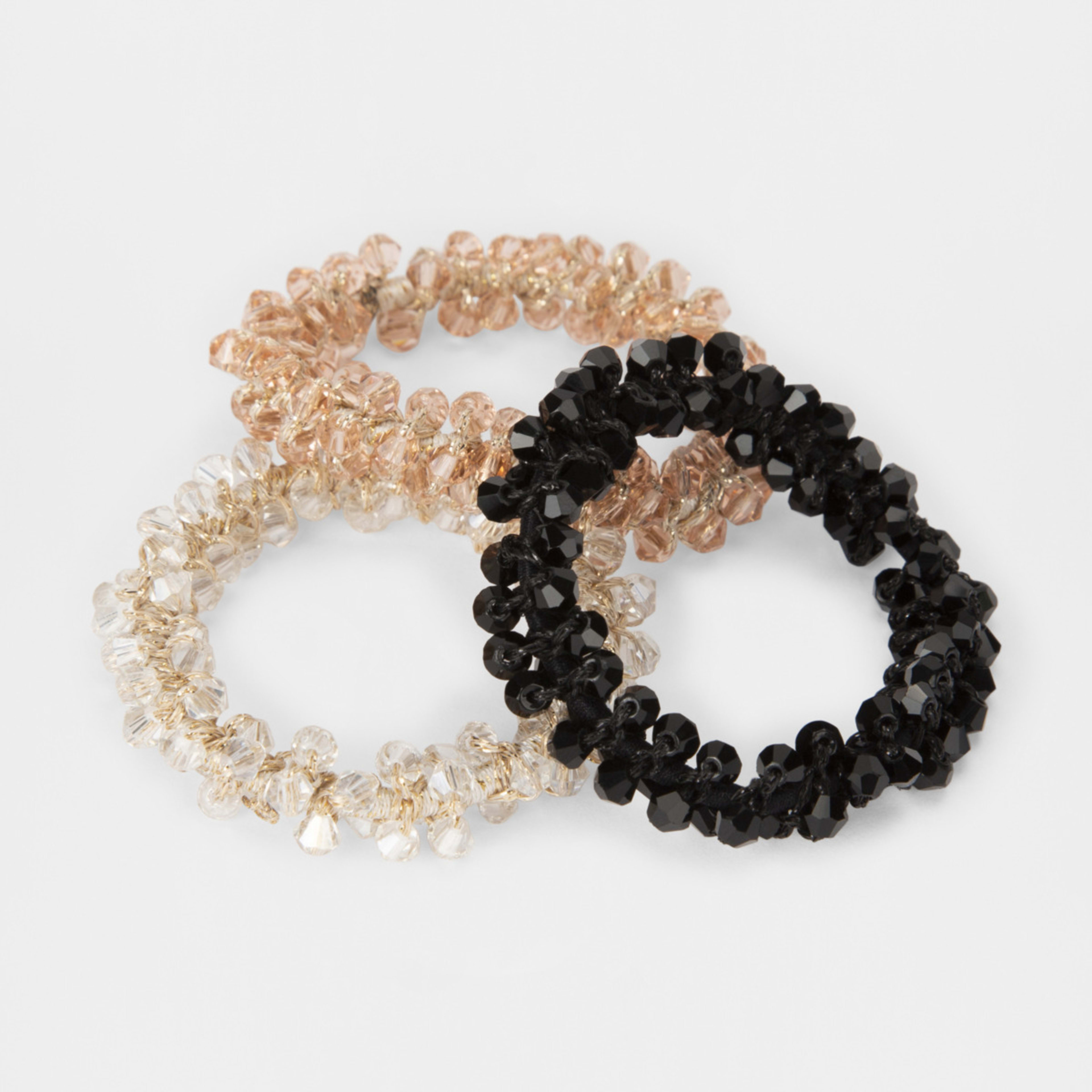 3 Pack Jewel Hair Ties Kmart