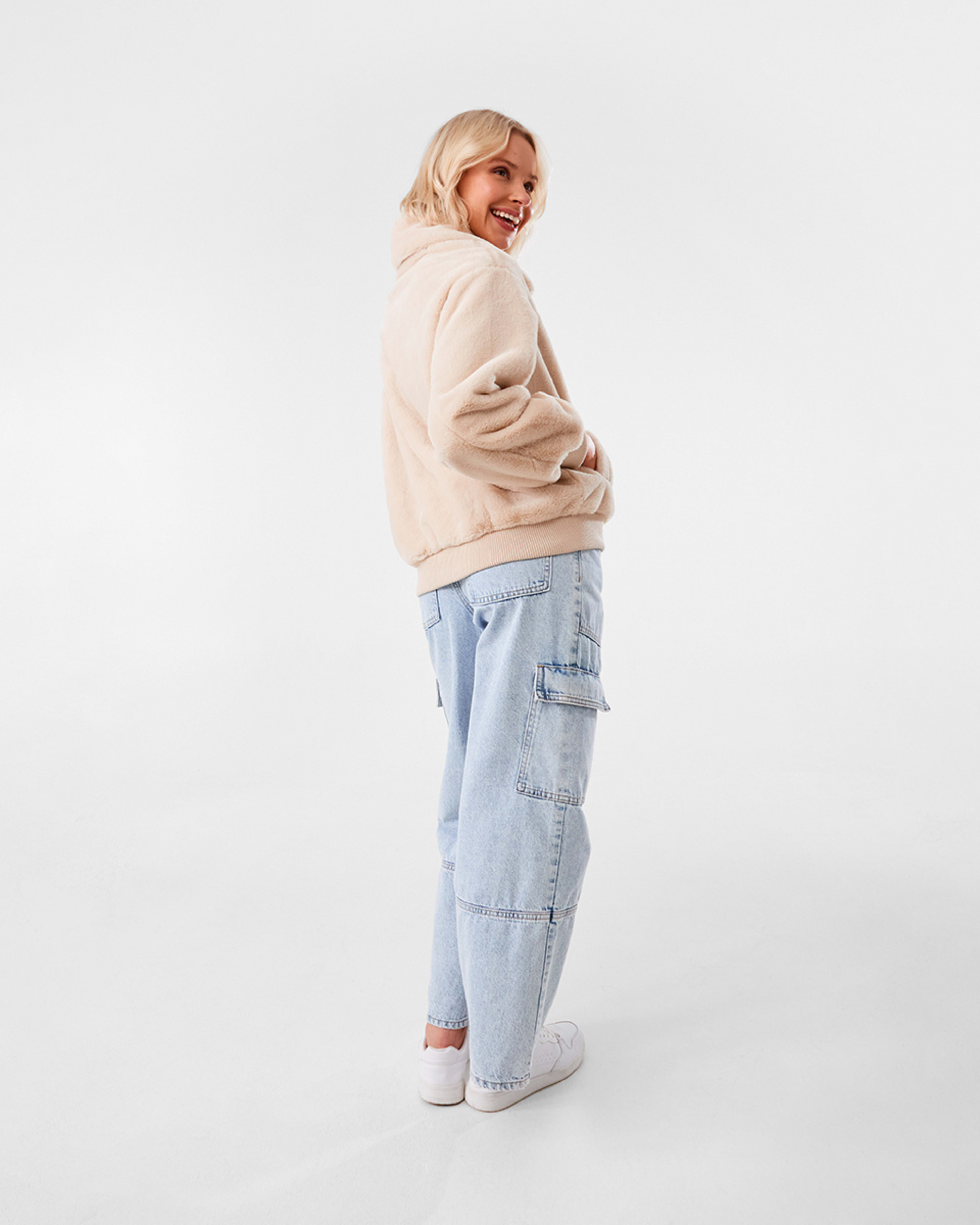 5 Plush Teddy Jacket White, 5 of 10