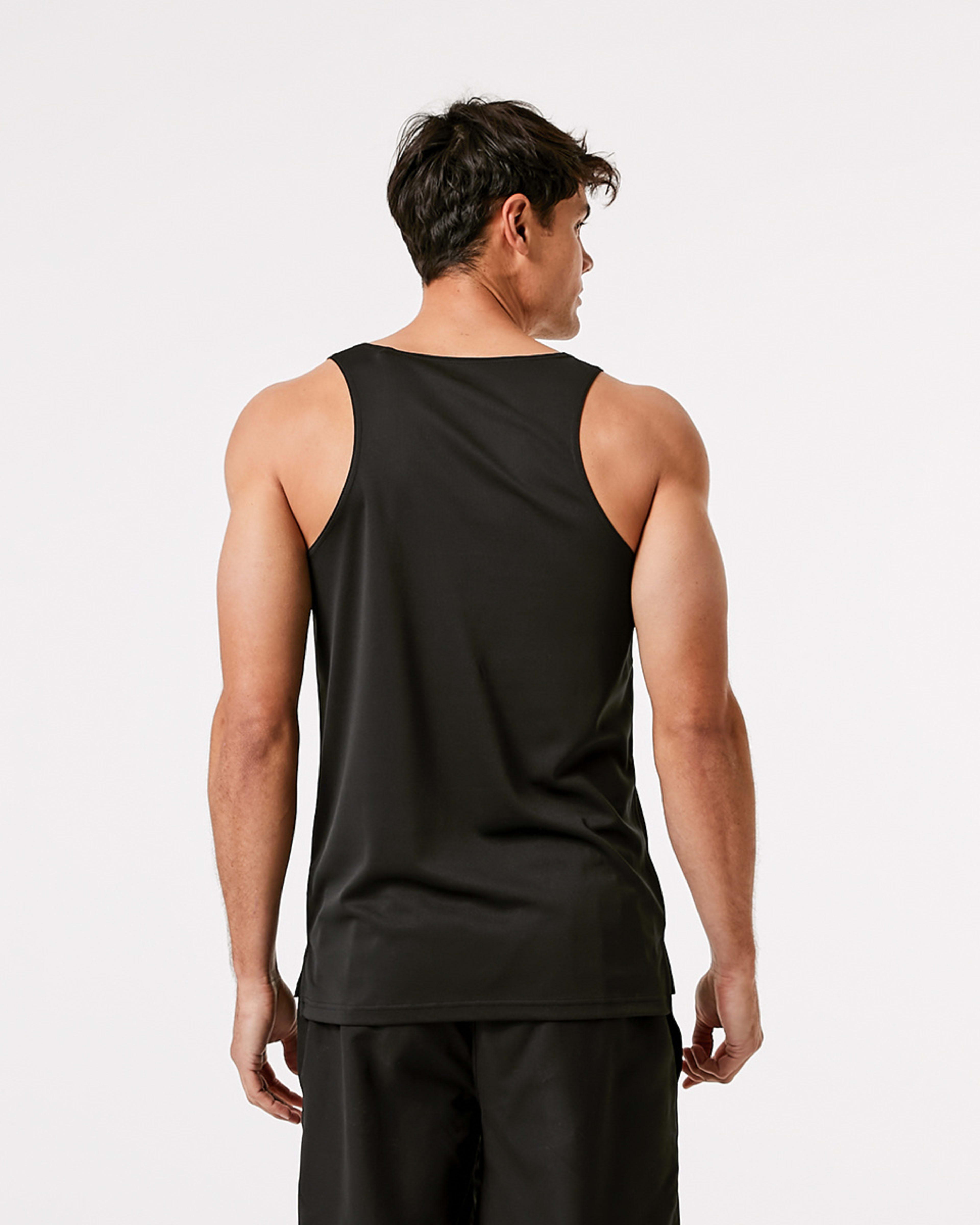 4 Active Mens Mesh Tank Black, 4 of 5