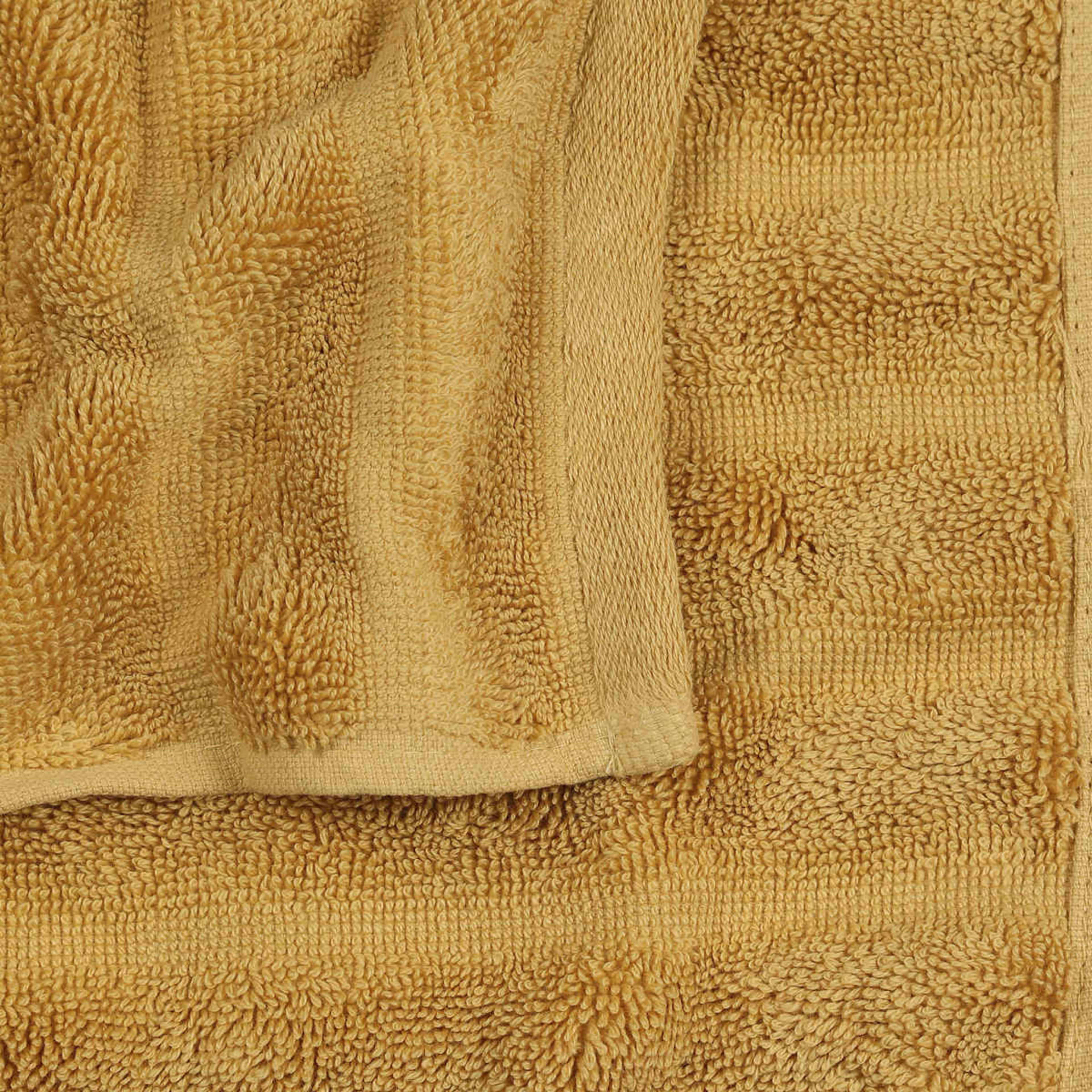 Thick Ribbed Australian Cotton Face Washer Mustard Kmart