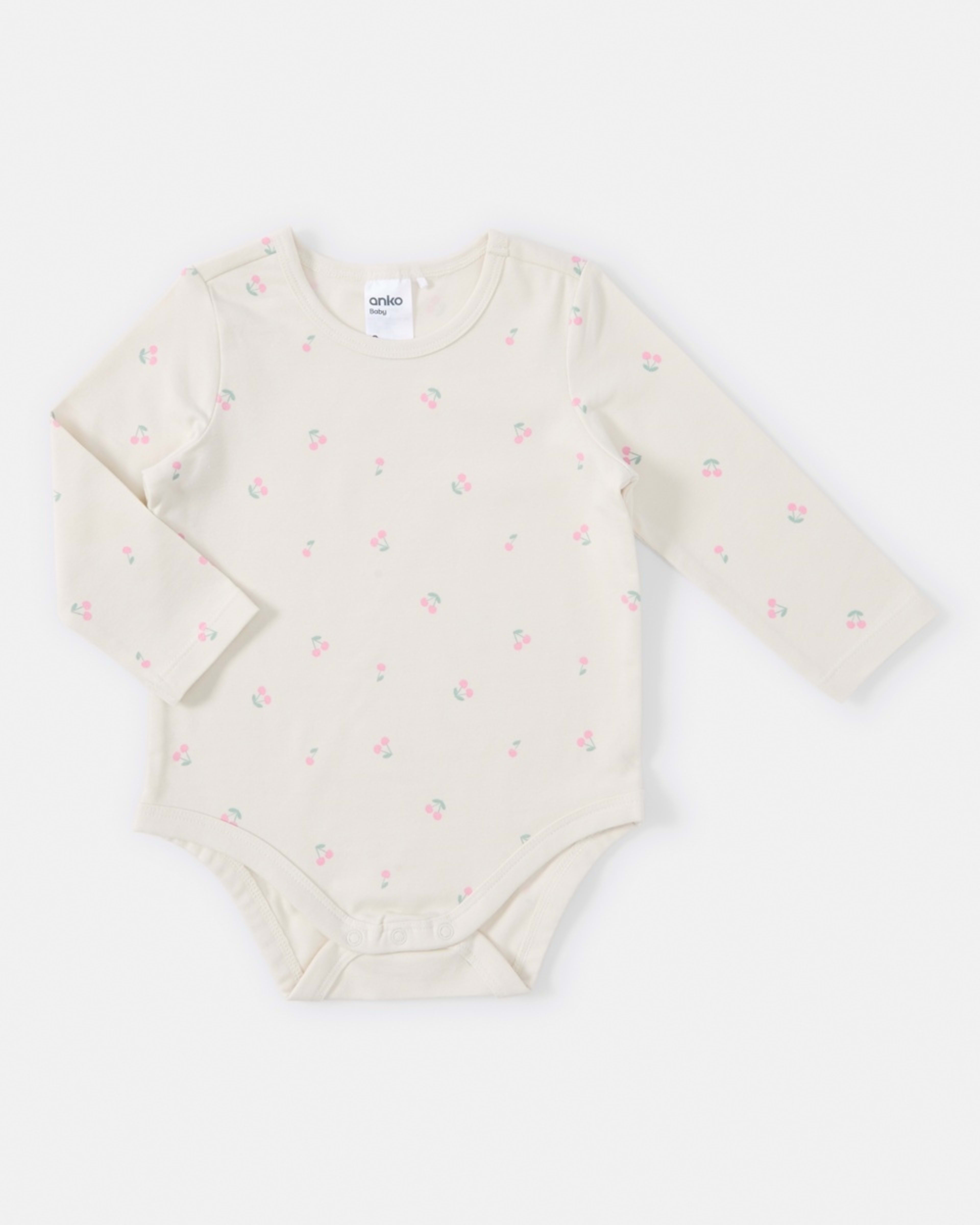 3 3 Pack Bodysuits Pnk Cherry, 3 of 8