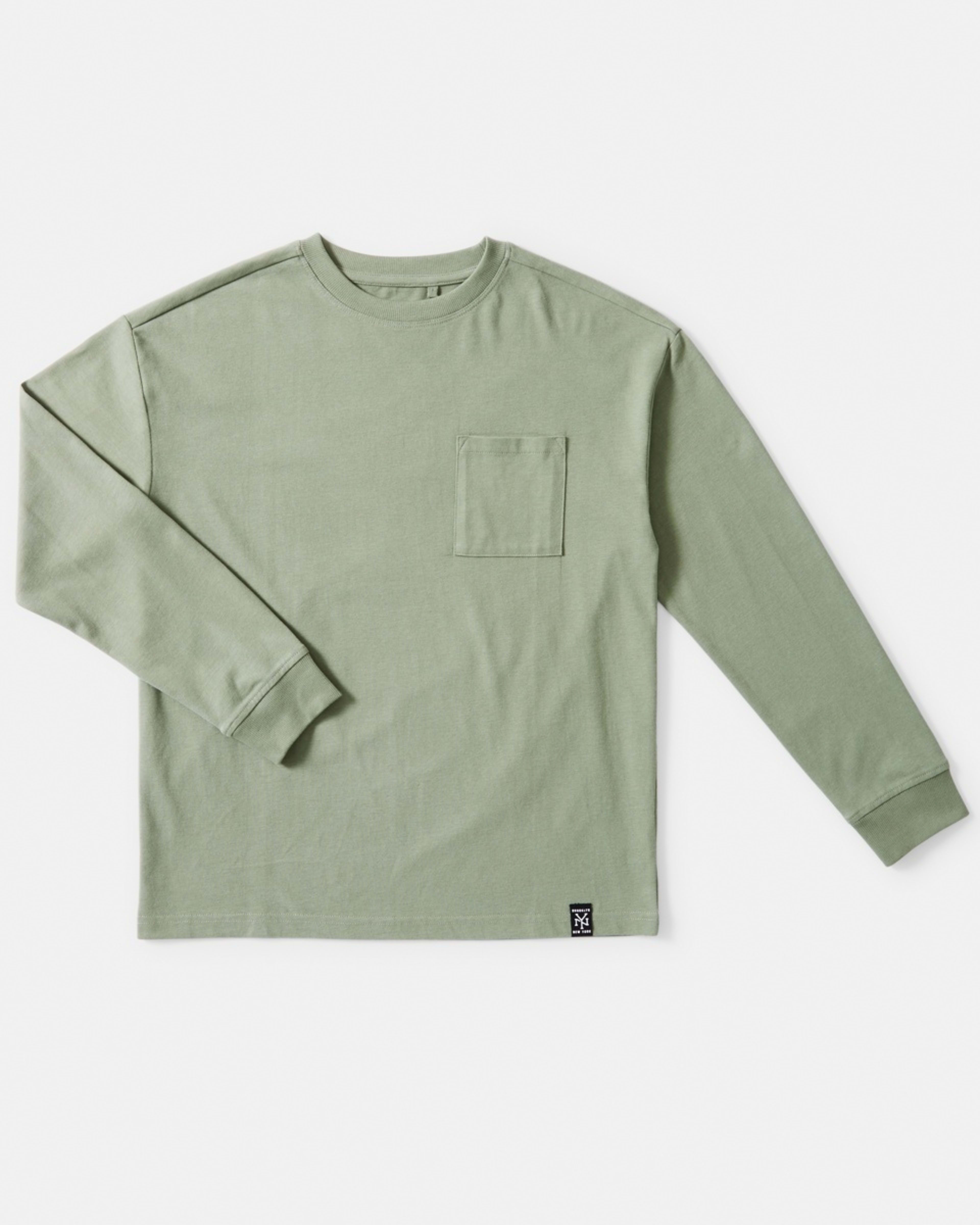9 Heavyweight Oversized Long Sleeve T-shirt Sea Spray, 9 of 10