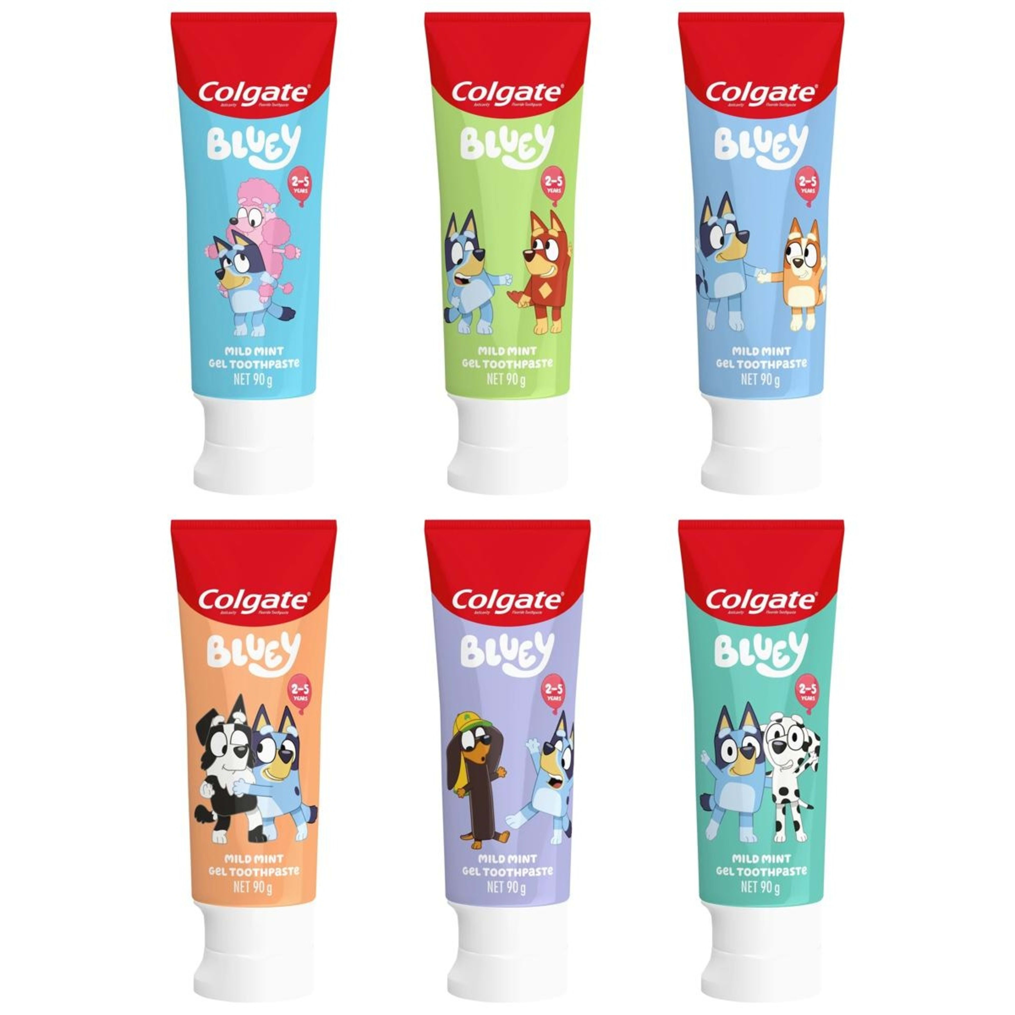 3 Colgate Junior Bluey Mild Mint Gel Toothpaste, 3 of 10