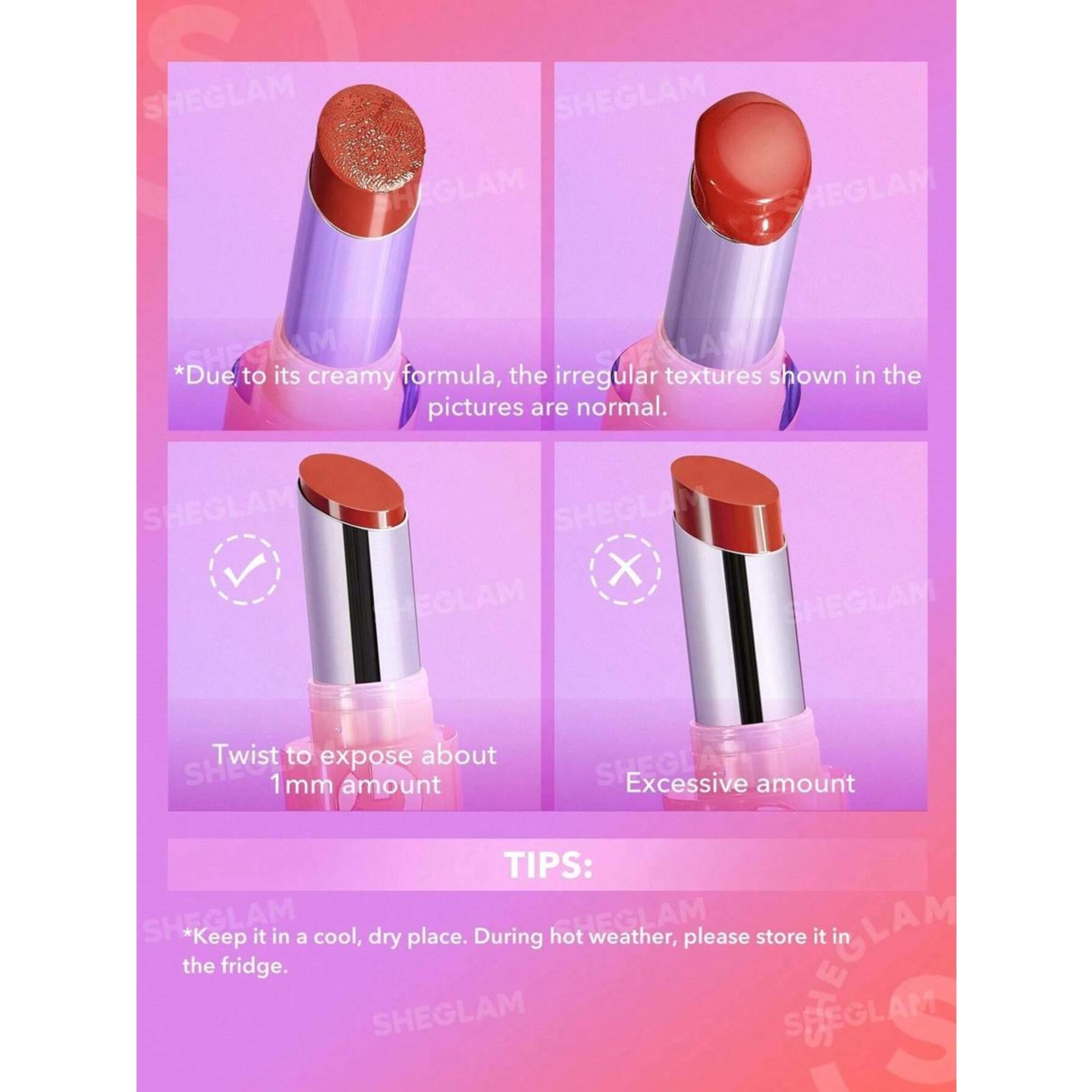 6 SHEGLAM Mirror Kiss High-Shine Lipstick - High Key, 6 of 7